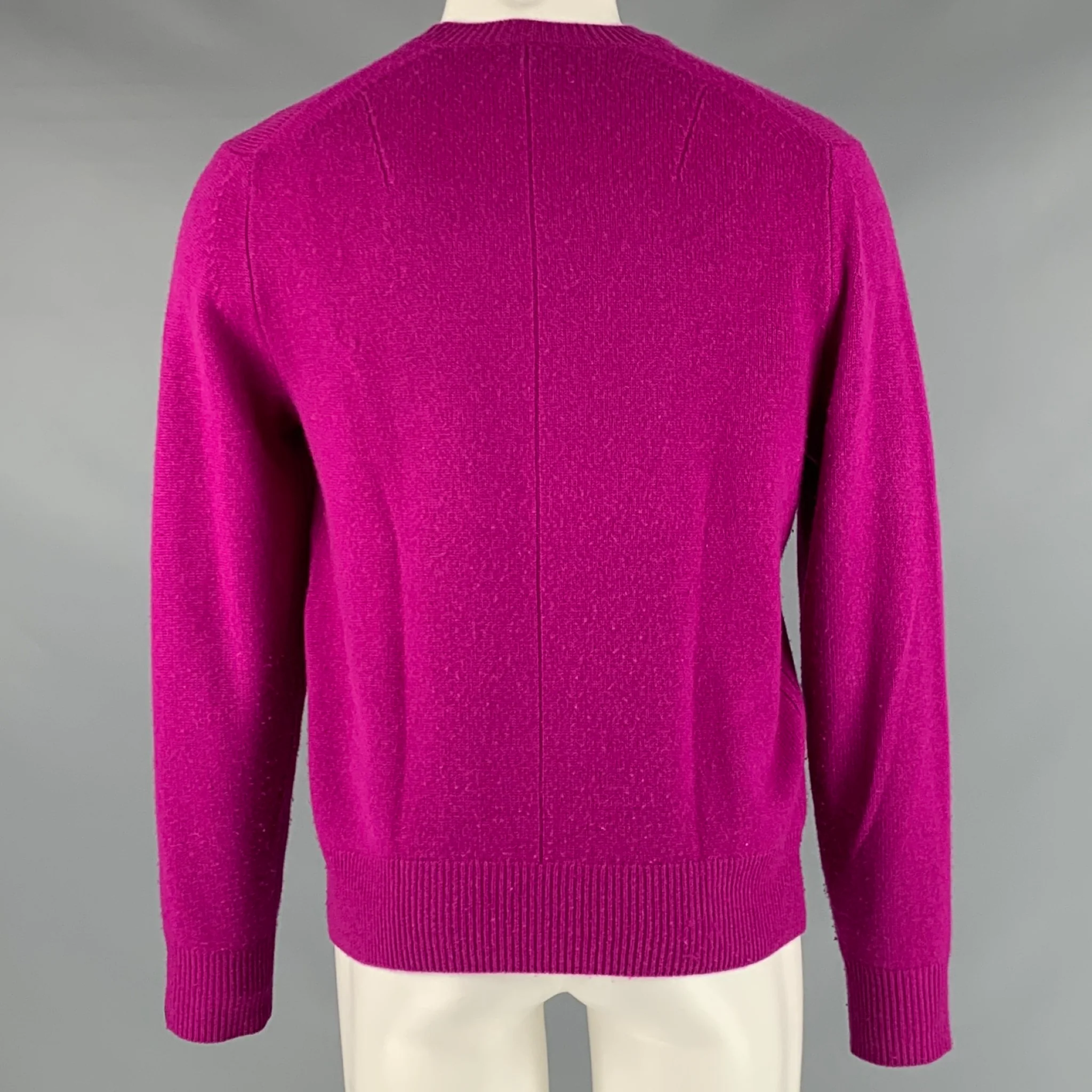 RAG & BONE Size M Pink Fuchsia Cashmere Crew-Neck Pullover - Image 3