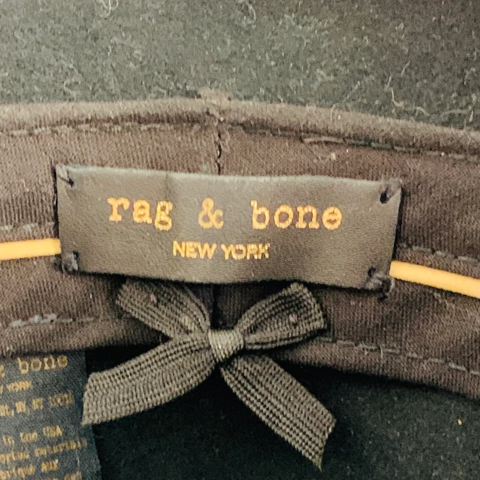 RAG & BONE Size S Black Wool Felt Hat - Image 6