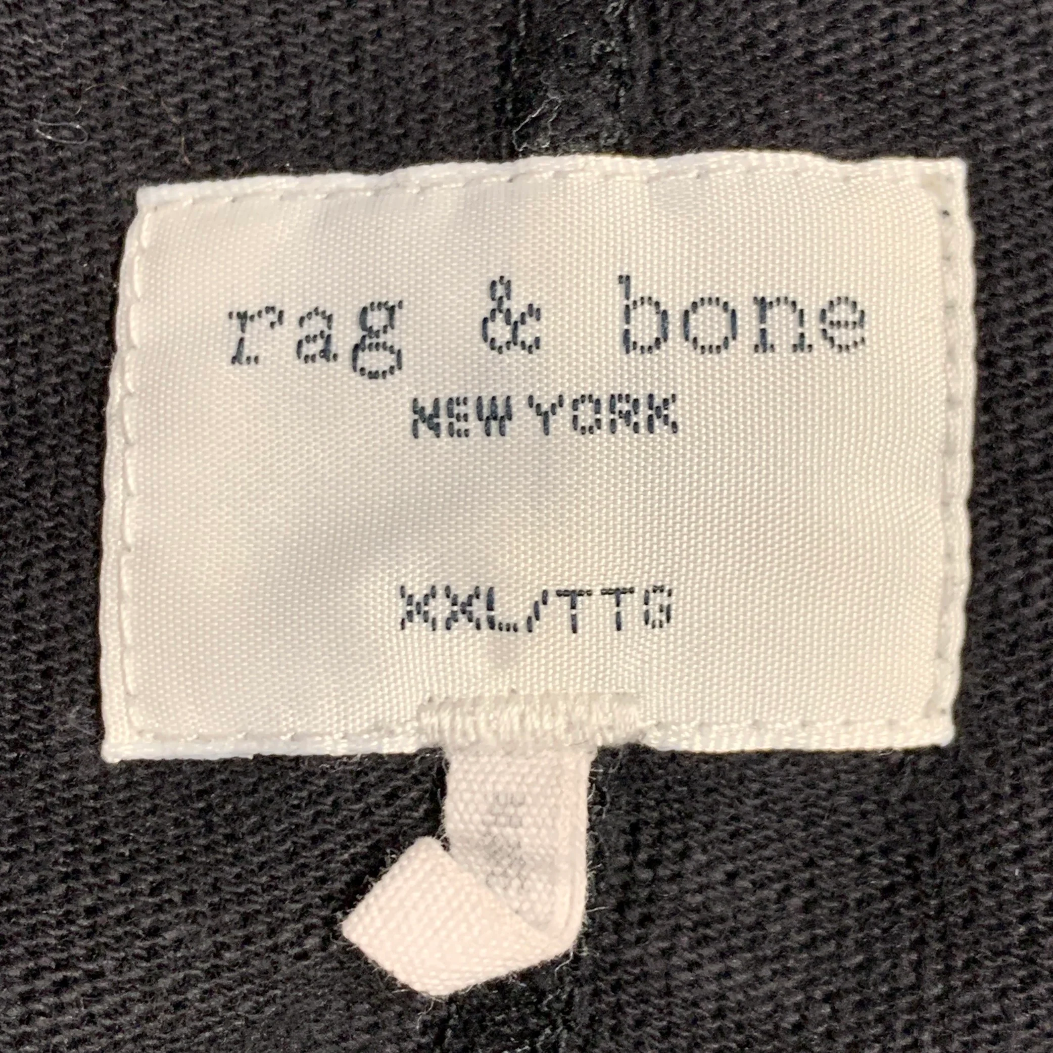 RAG & BONE Size XXL Black Cotton Crew Neck T-shirt - Image 5