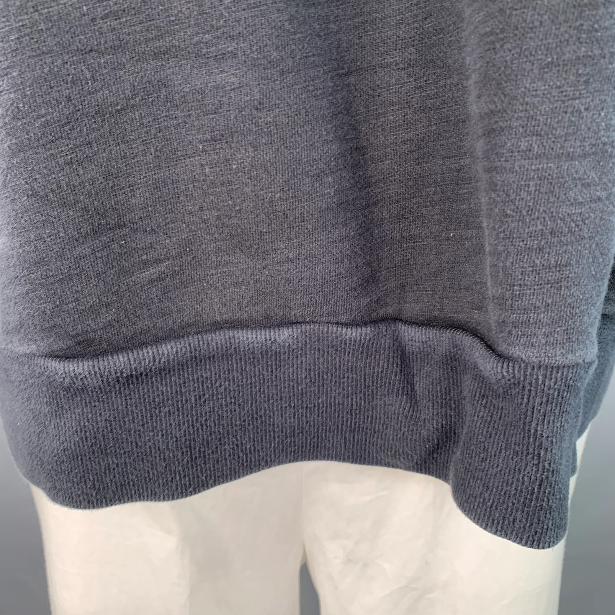 RAG & BONE Size XXL Yin Yang Black White Print Cotton Crew Neck Sweatshirt - Image 5