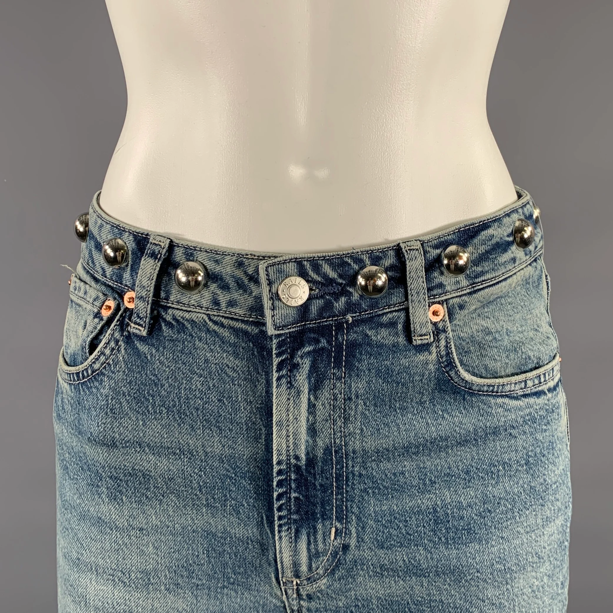 RAILS Size 27 Blue Denim Straight Jeans - Image 2