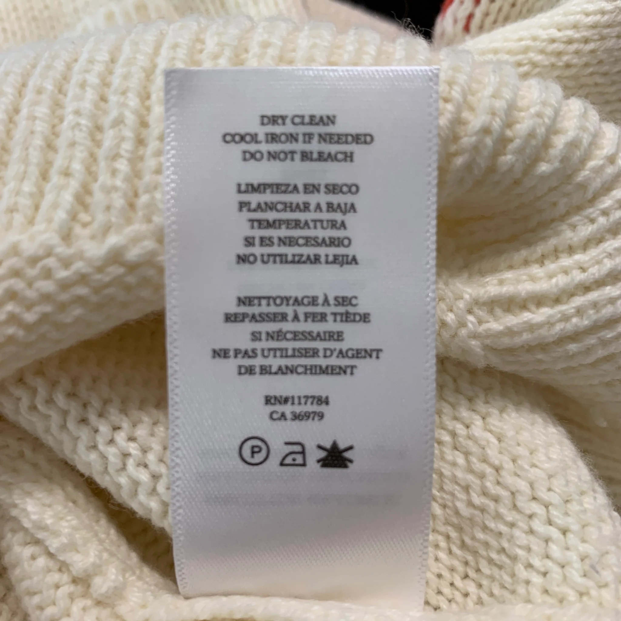 RAILS Size S Cream Red Cotton Acrylic Strawberry Crew-Neck Pullover - Image 6