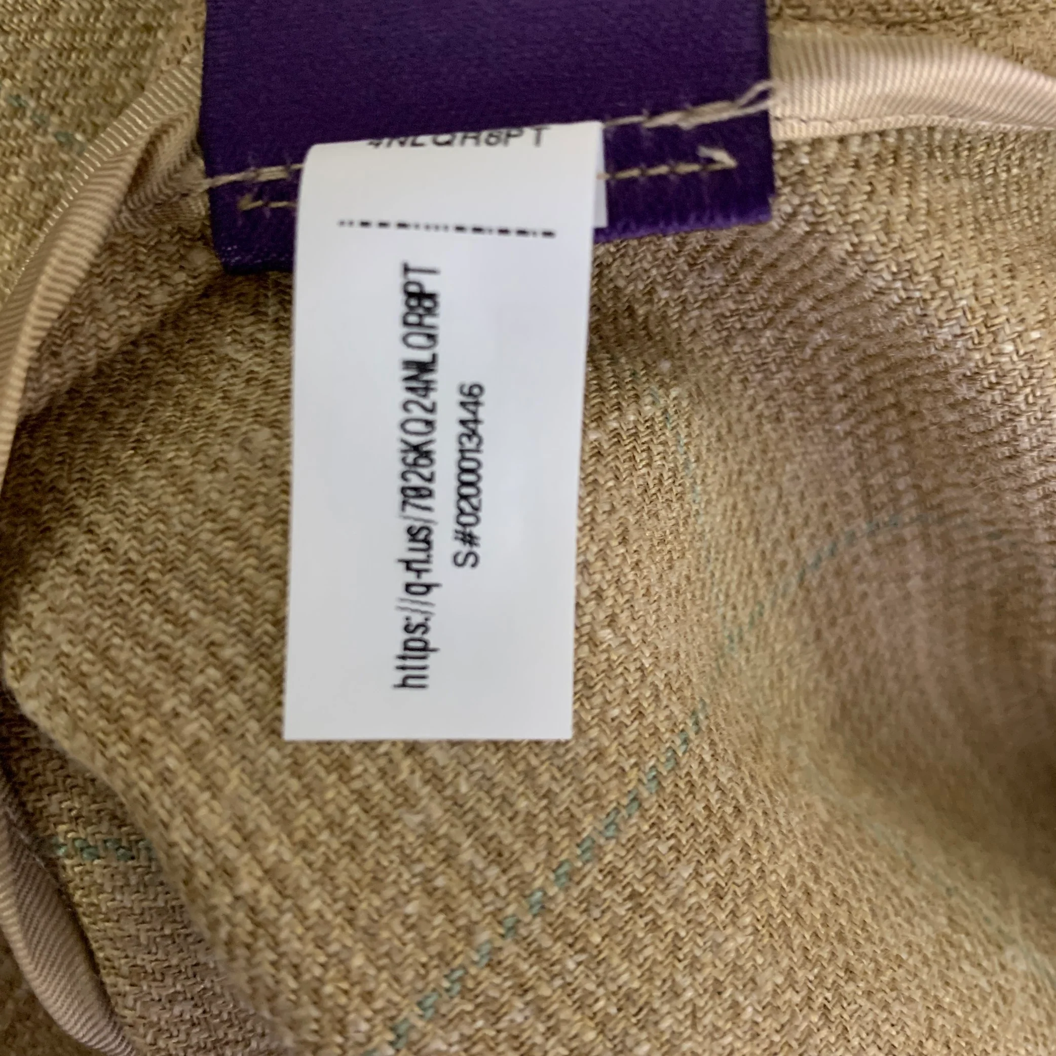 RALPH LAUREN Size 12 Tan Linen Blend Tartan Peak Lapel Coat - Image 10