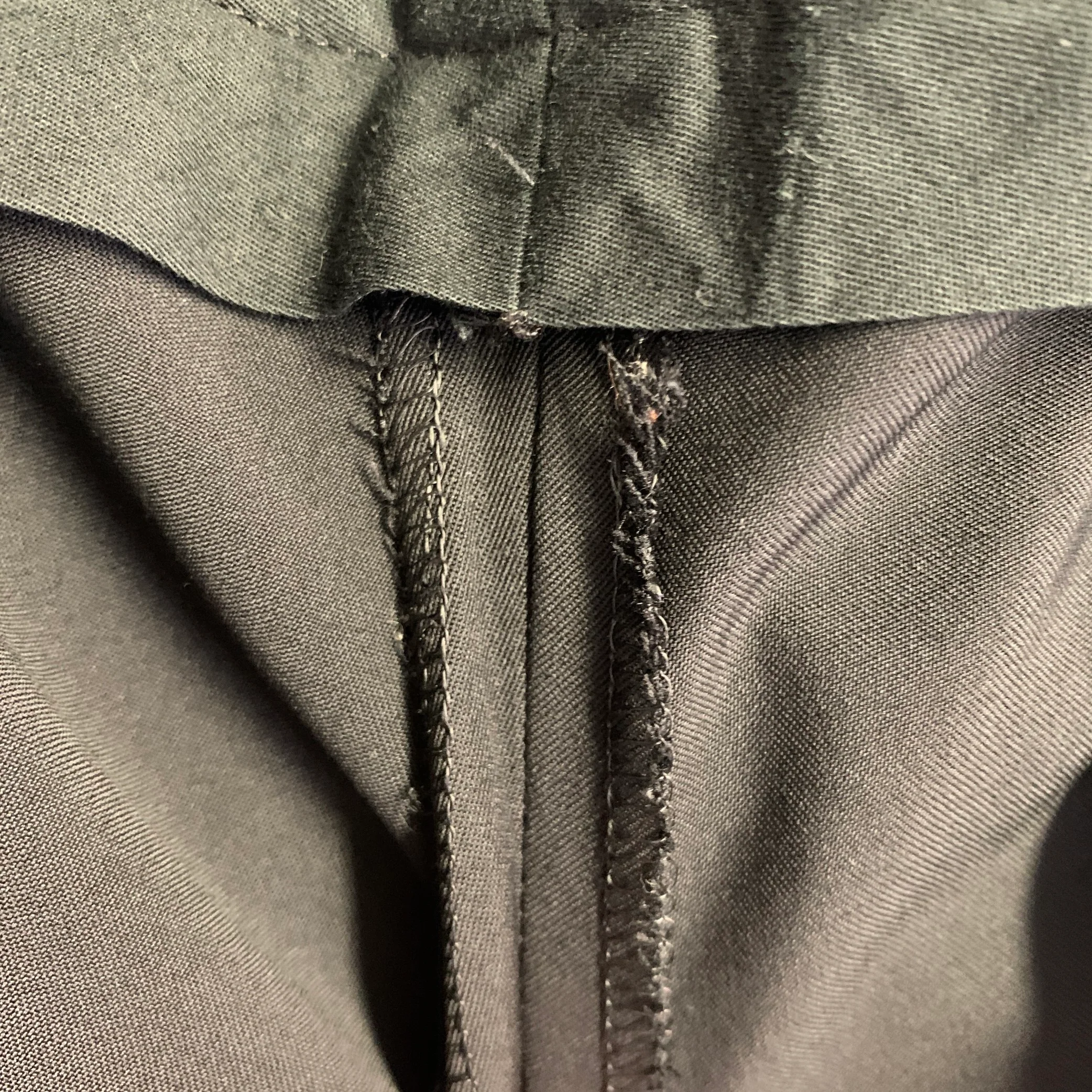 RALPH LAUREN Size 31 Black Wool Twill Side Tabs Straight Dress Pants - Image 6