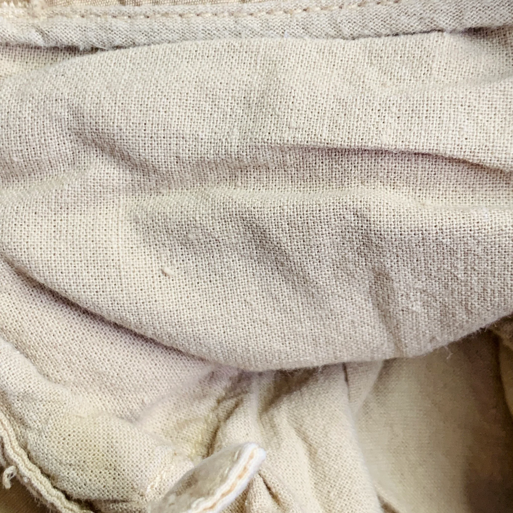 RALPH LAUREN Size 32 Khaki Wrinkled Cotton Flat Front Casual Pants - Image 7