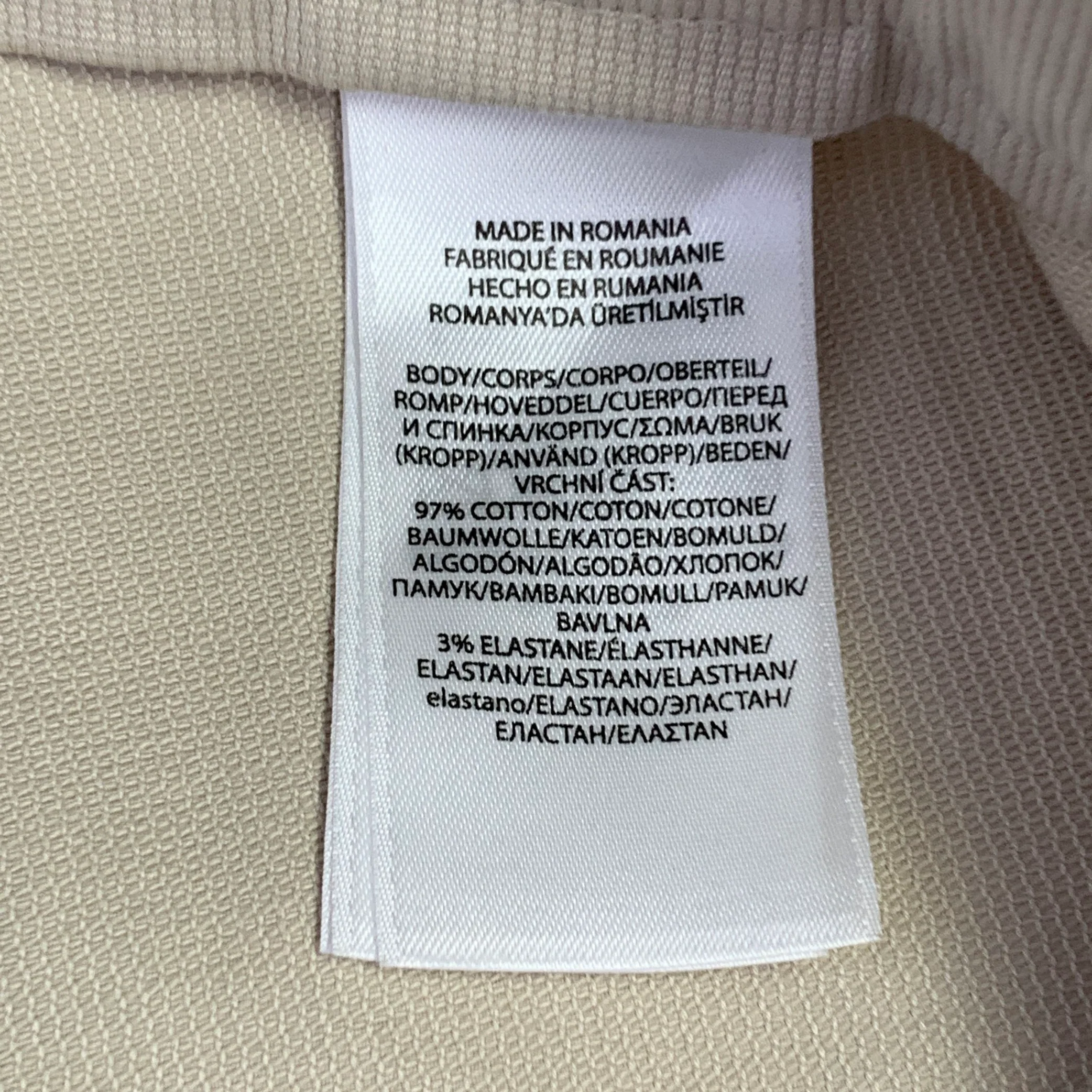 RALPH LAUREN Size 36 Beige Cotton Blend Side Tabs Tapered Casual Pants - Image 4