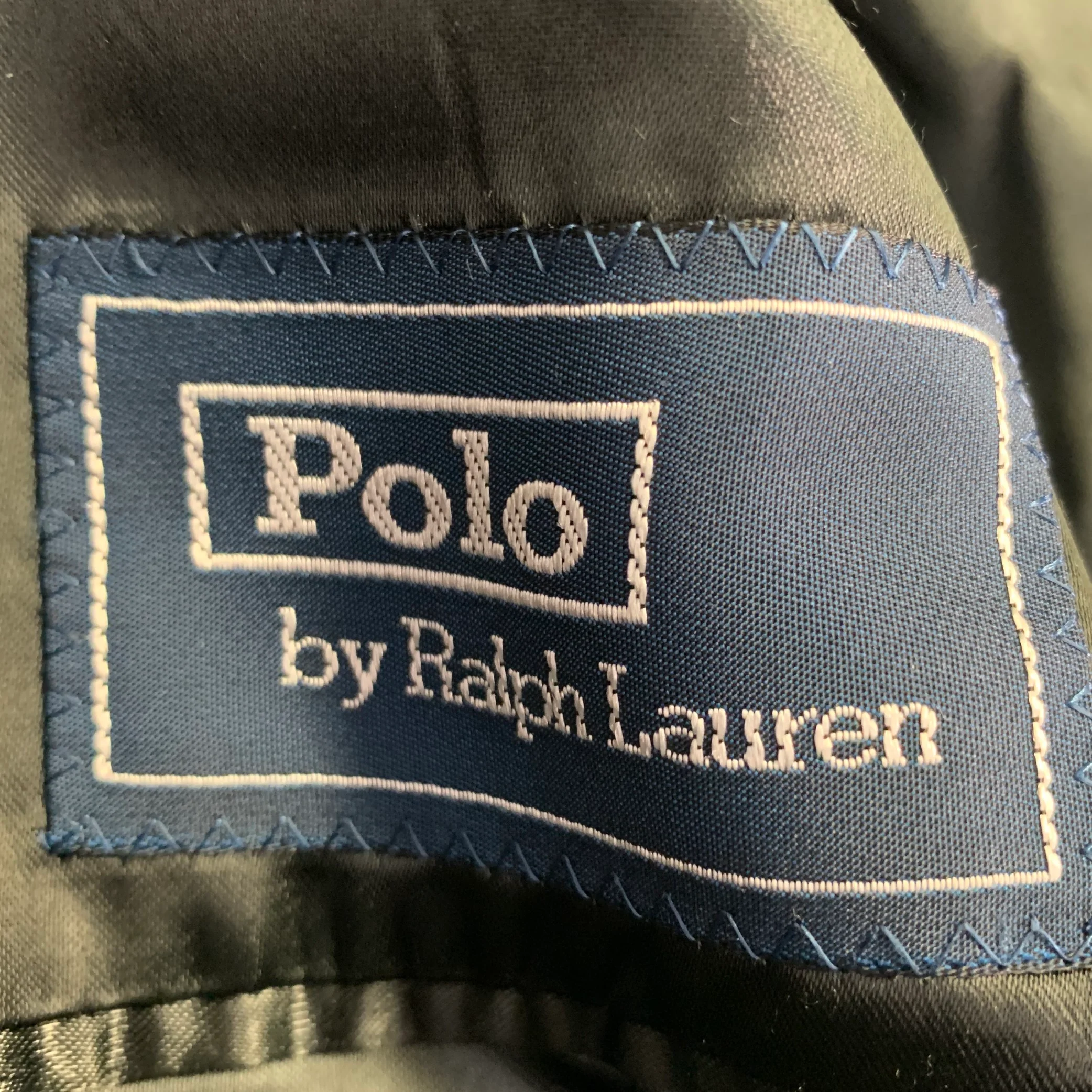 RALPH LAUREN Size 38 Black Wool Velvet Trim Notch Lapel Hidden Buttons Coat - Image 5