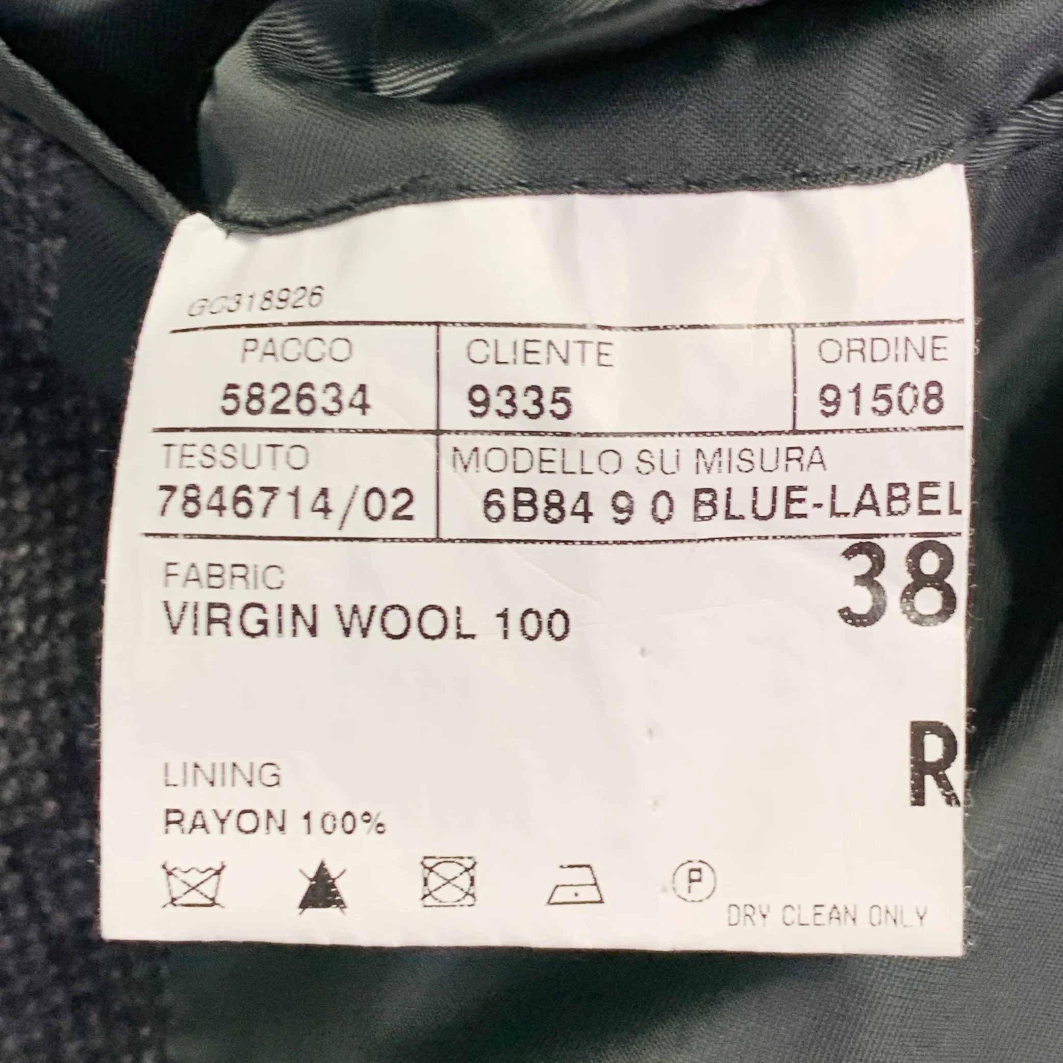 RALPH LAUREN Size 38 Regular Black Nailhead Wool Sport Coat - Image 9