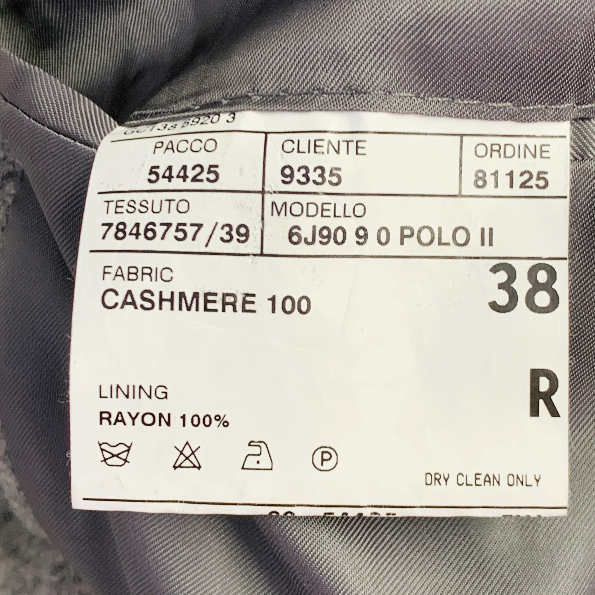RALPH LAUREN Size 38 Regular Grey Black Window Pane Cashmere Sport Coat - Image 7