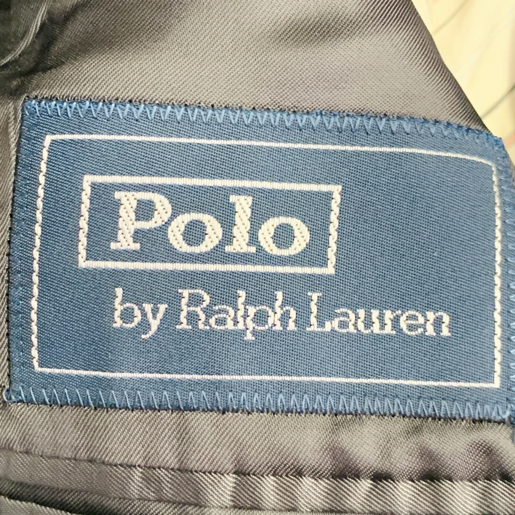 RALPH LAUREN Size 38 Regular Grey Black Woven Wool Notch Lapel Sport Coat - Image 9