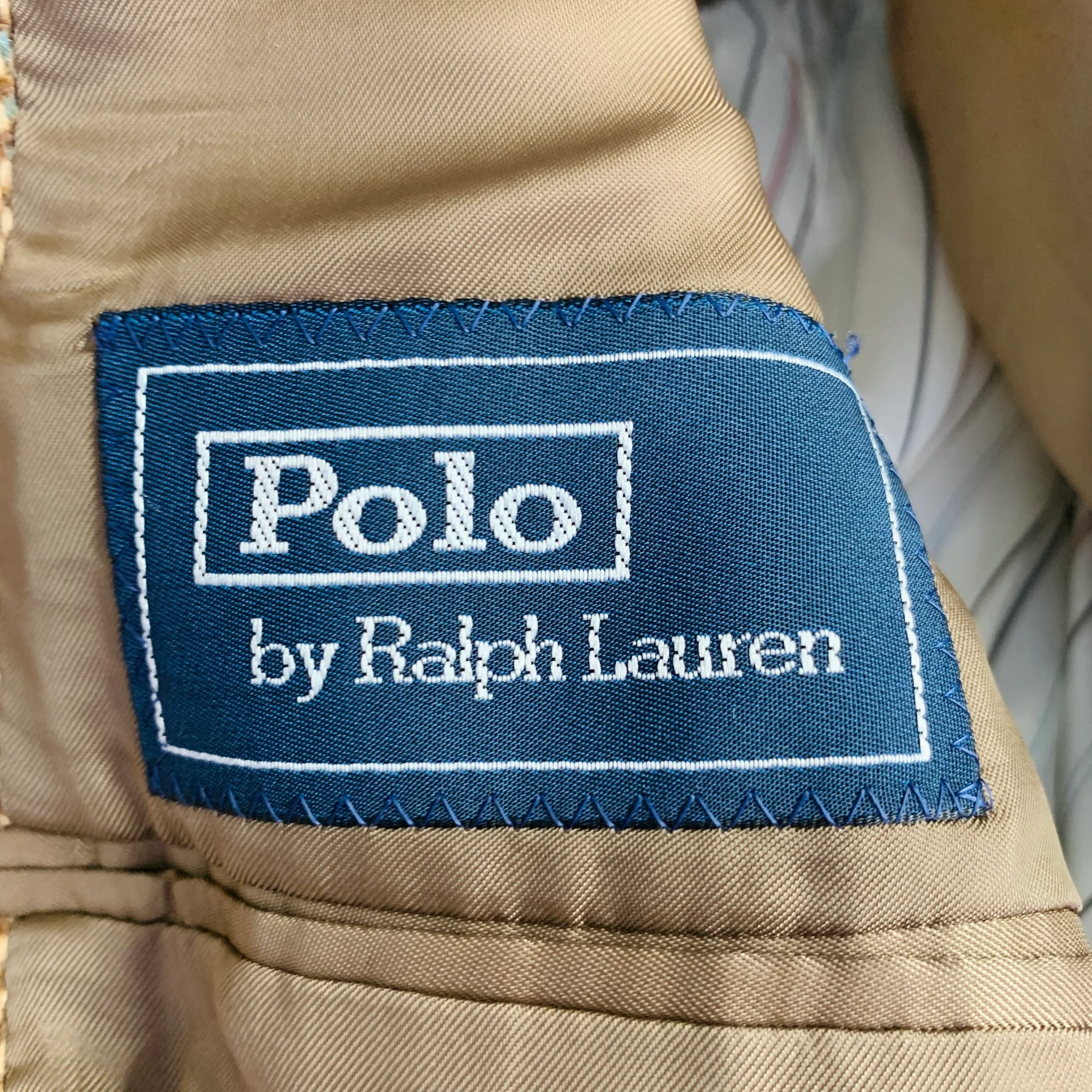 RALPH LAUREN Size 38 Regular Tan Brown Plaid Wool Angora Notch Lapel Sport Coat - Image 6