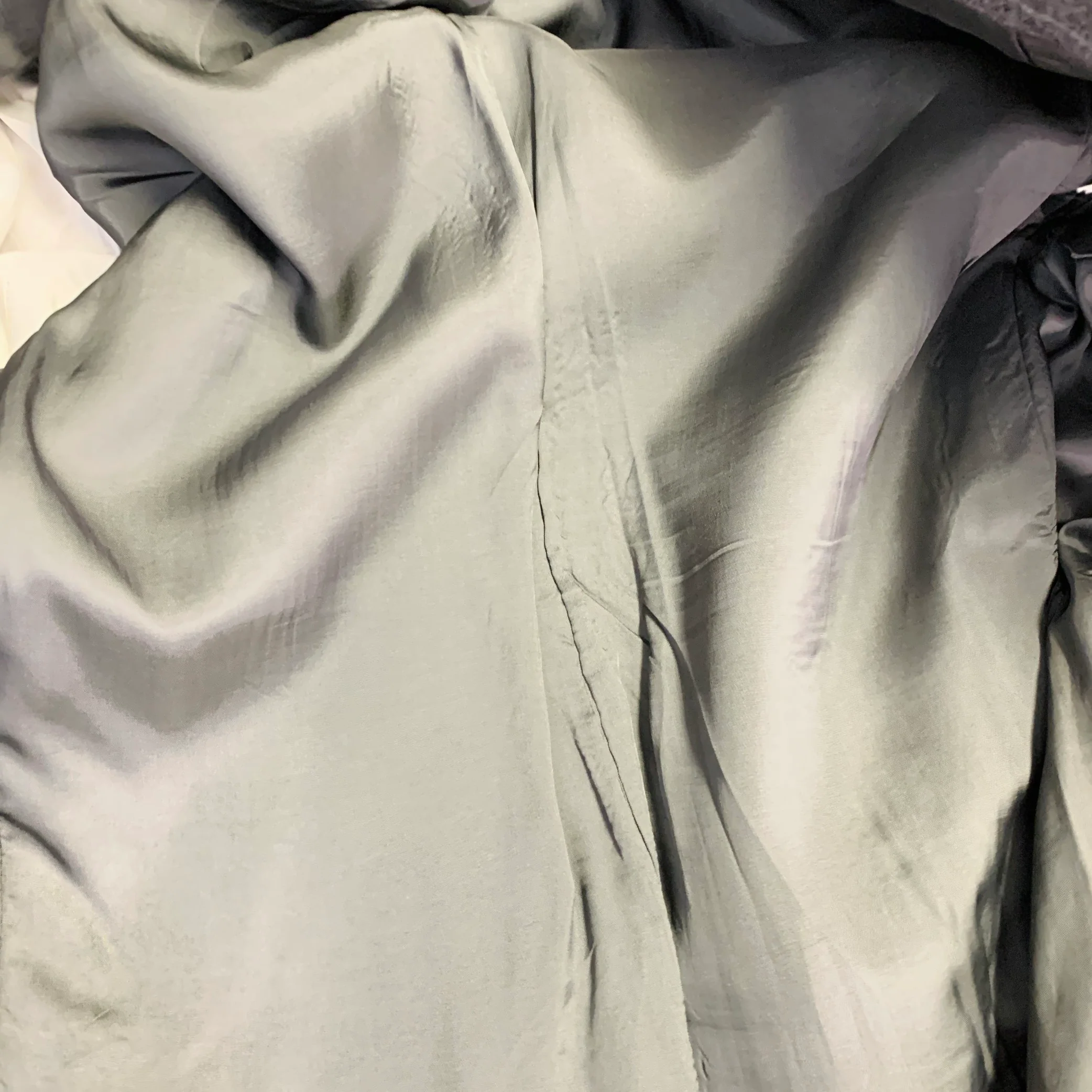 RALPH LAUREN Size 39 Grey Chalkstripe Wool Notch Lapel Pleated Suit - Image 9