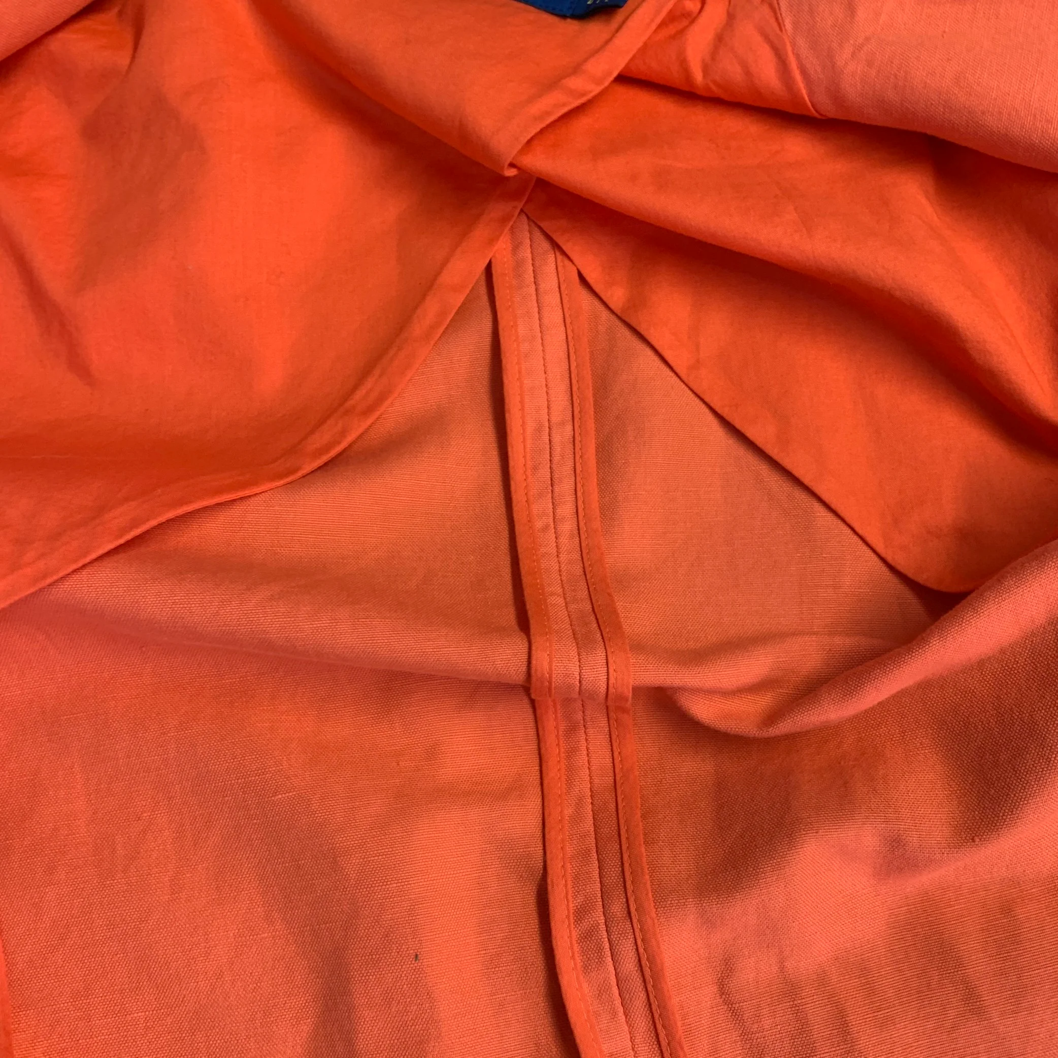 RALPH LAUREN Size 4 Orange Linen Cotton Notch Lapel Jacket Blazer - Image 9