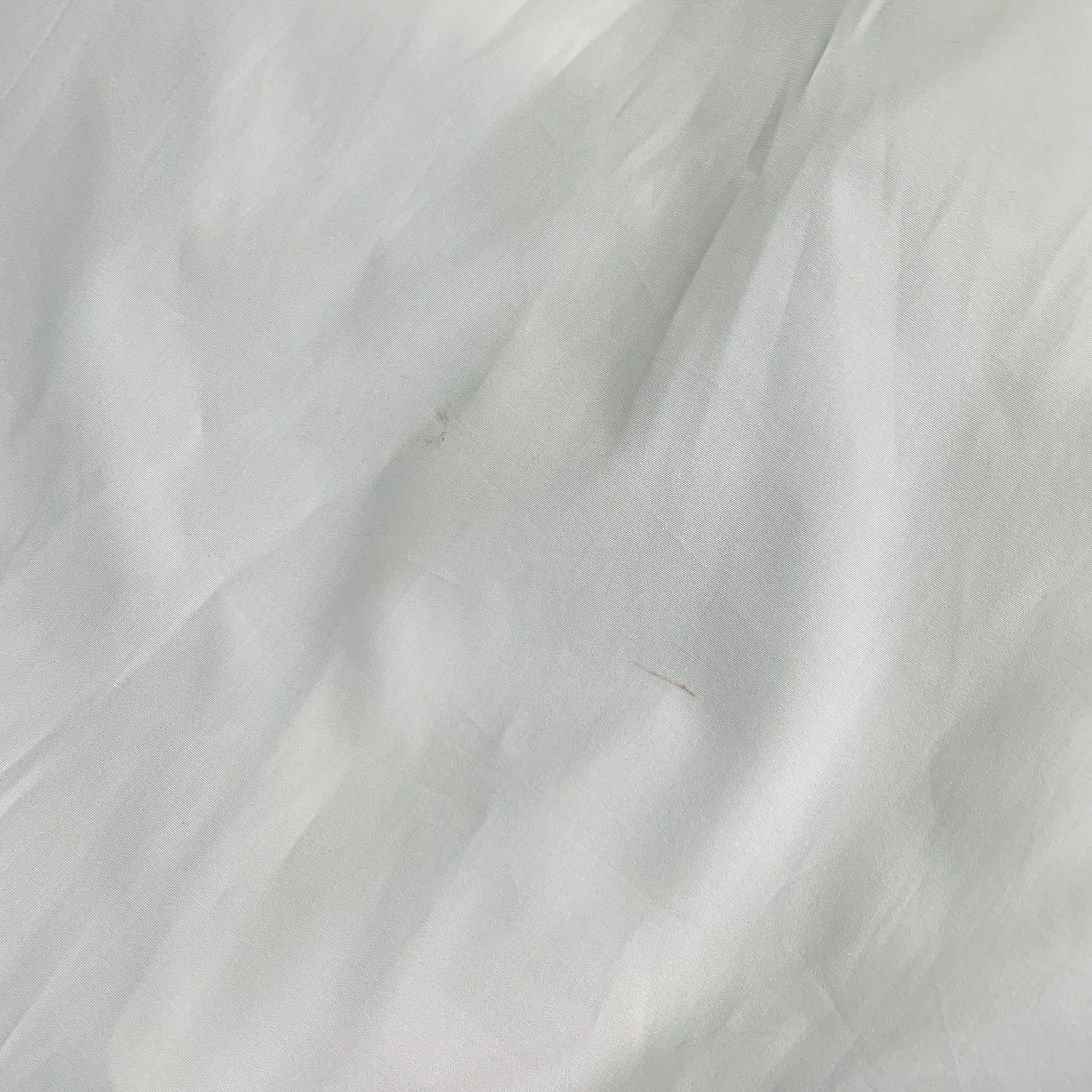 RALPH LAUREN Size 4 White Cotton Pleated Collarless Dress Top - Image 7