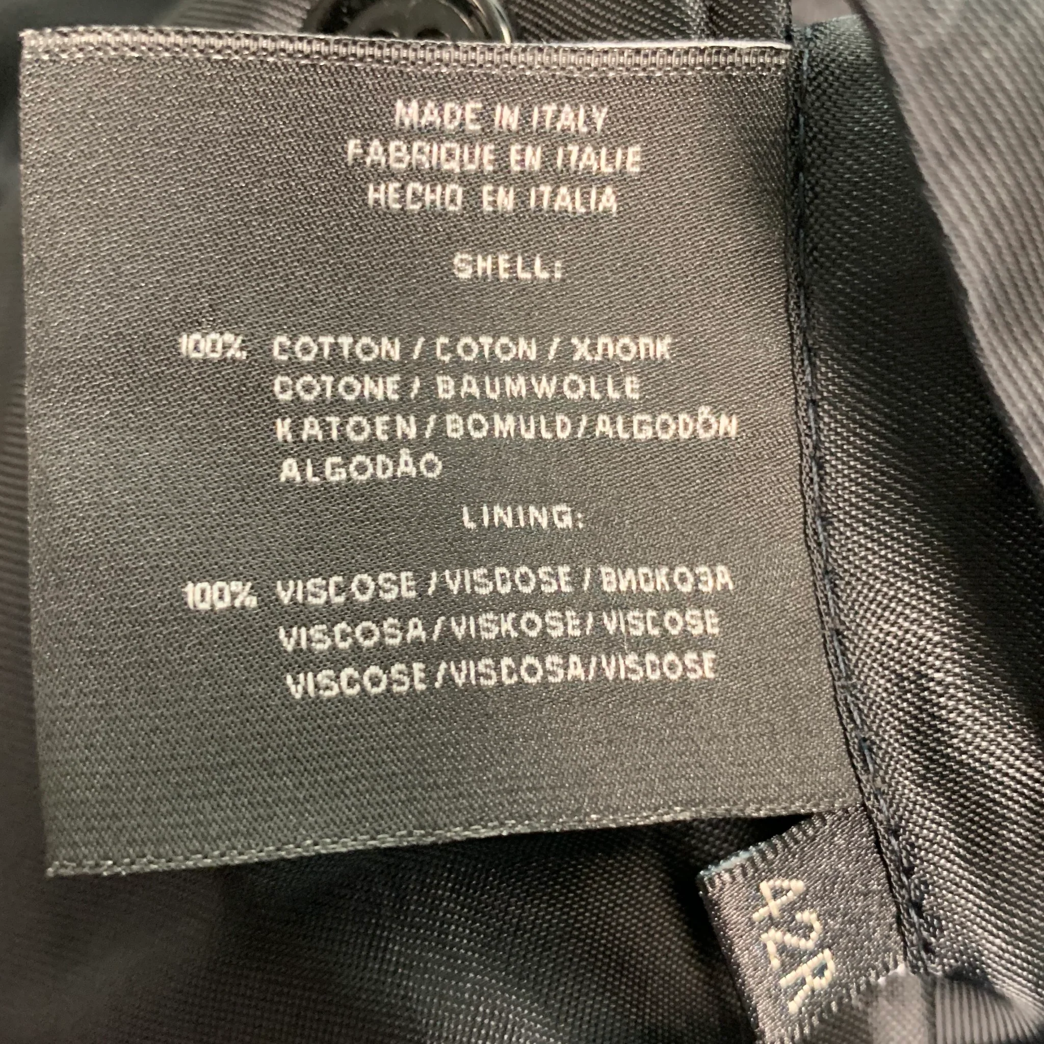 RALPH LAUREN Size 42 Black Solid Cotton Velvet Notch Lapel Sport Coat - Image 7