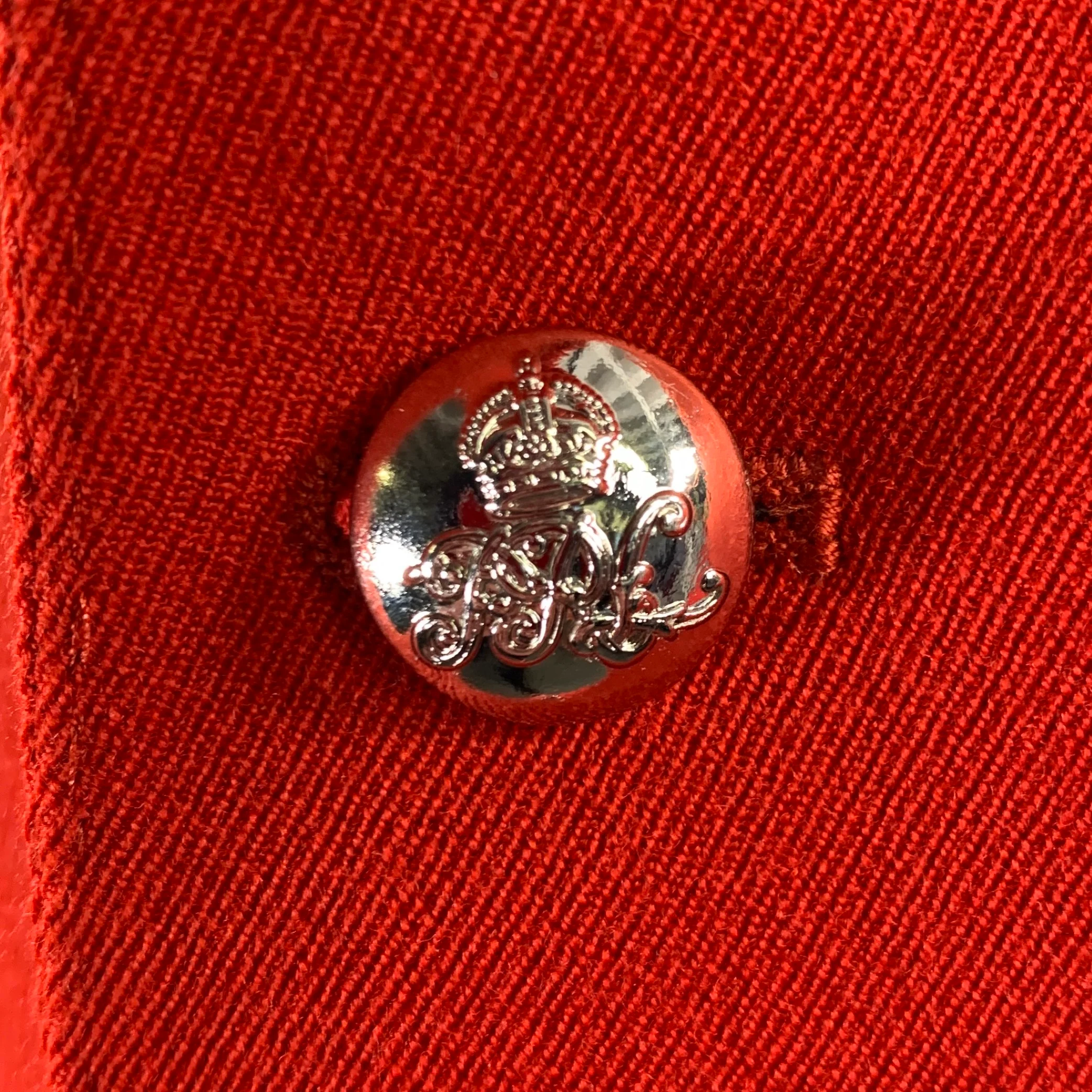 RALPH LAUREN Size 44 Red Wool Notch Lapel Sport Coat - Image 2