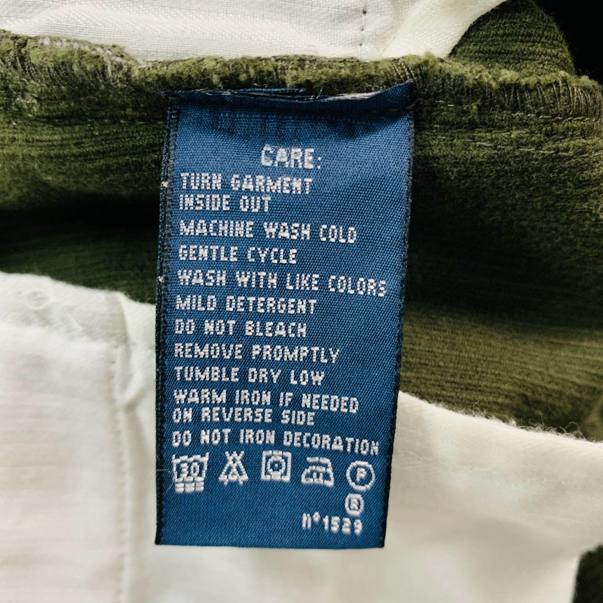 RALPH LAUREN Size 8 Green Olive Cotton Elastane Patchwork Suede Casual Pants - Image 5