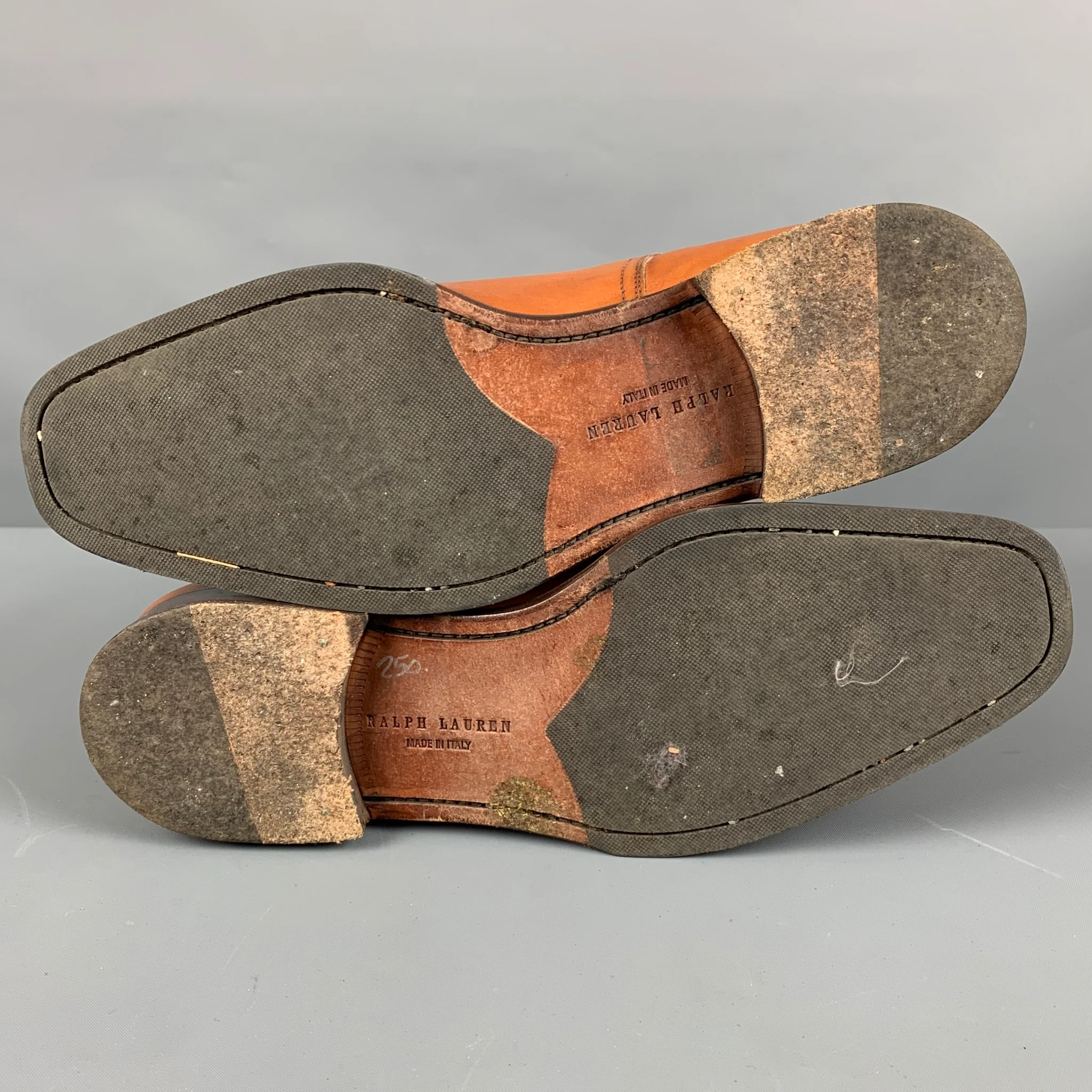 RALPH LAUREN Size 9 Camel Leather Ankle Strap Boots - Image 6