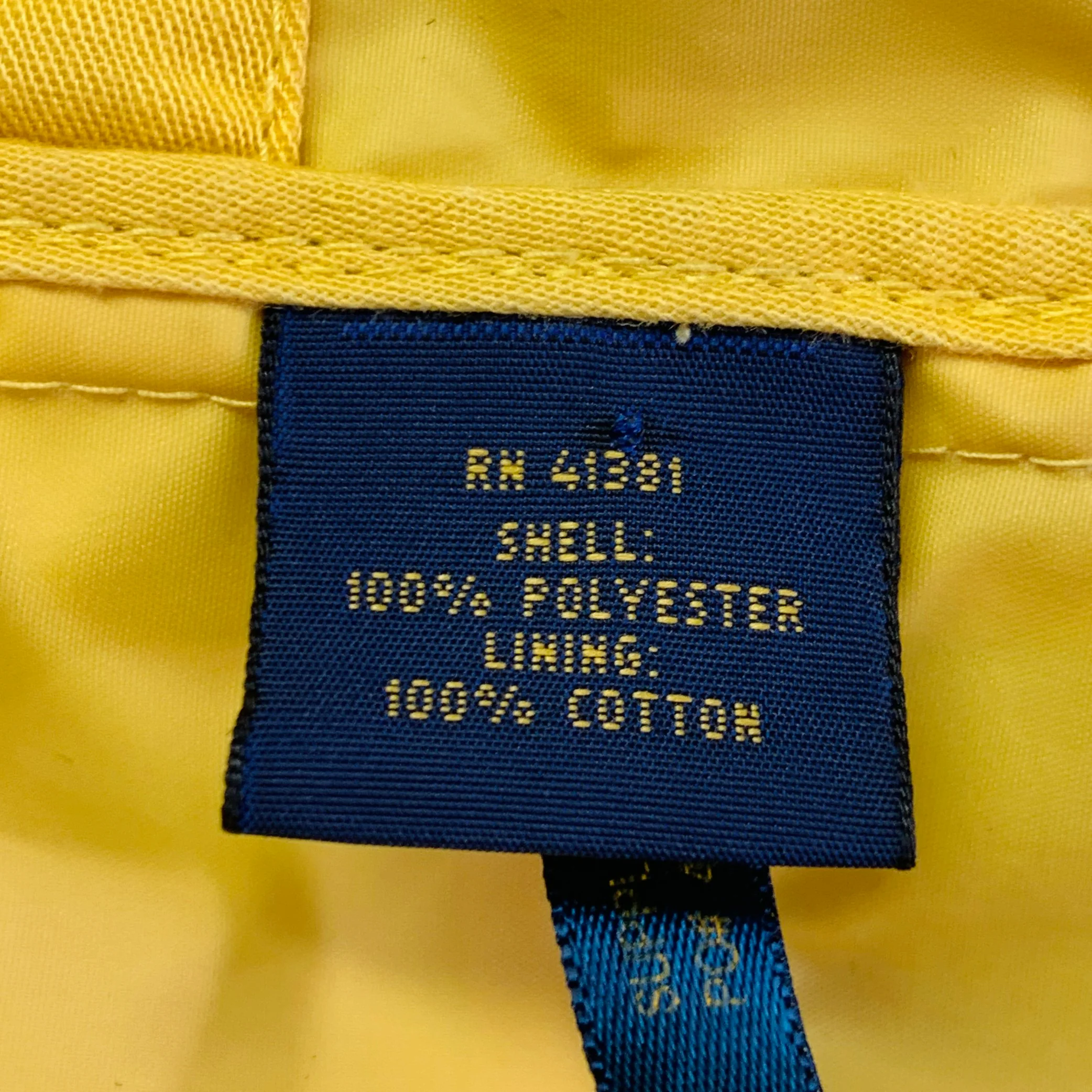 RALPH LAUREN Size L Yellow Polyester Hooded Utility Jacket - Image 13