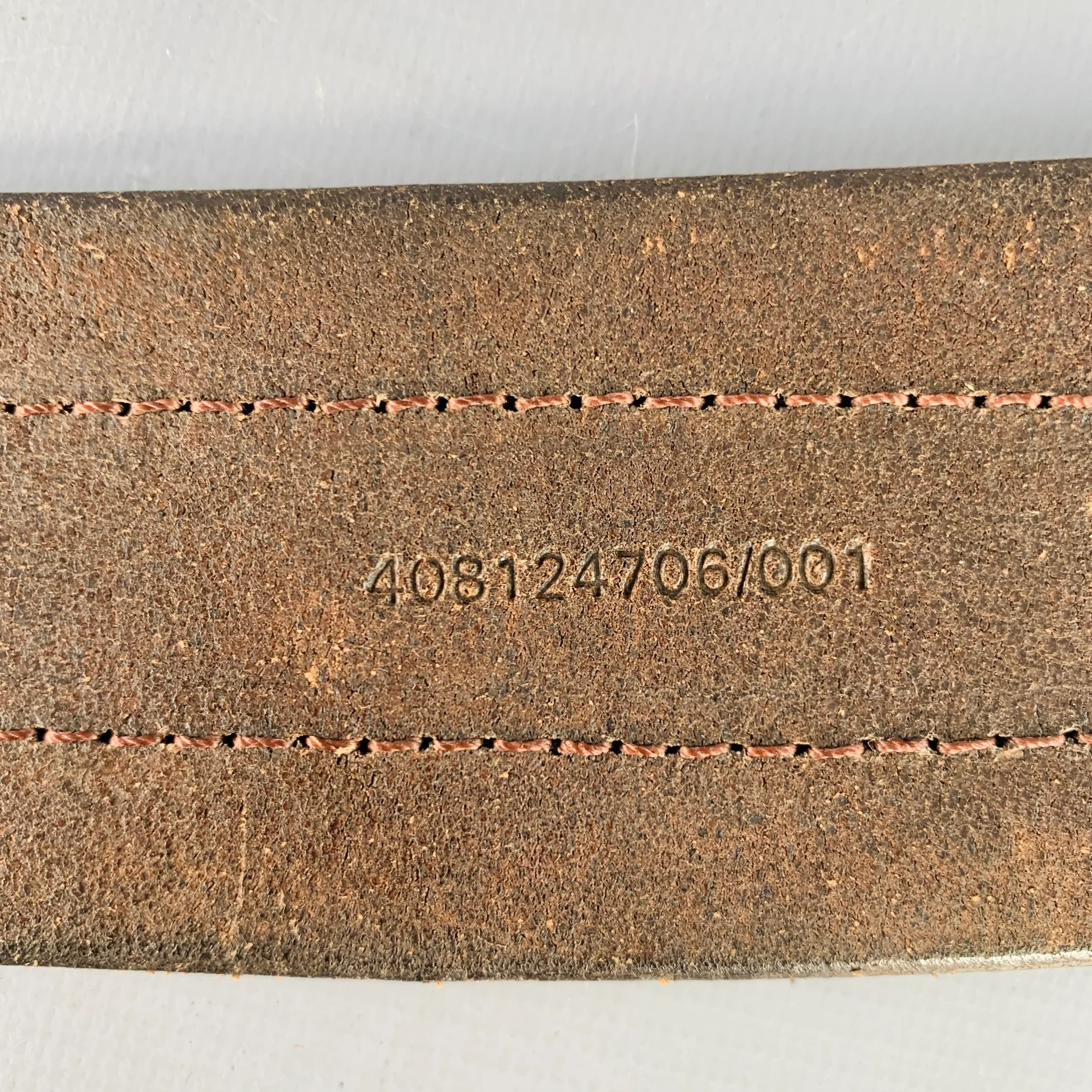 RALPH LAUREN Size S Brown Brass Leather Belt - Image 7
