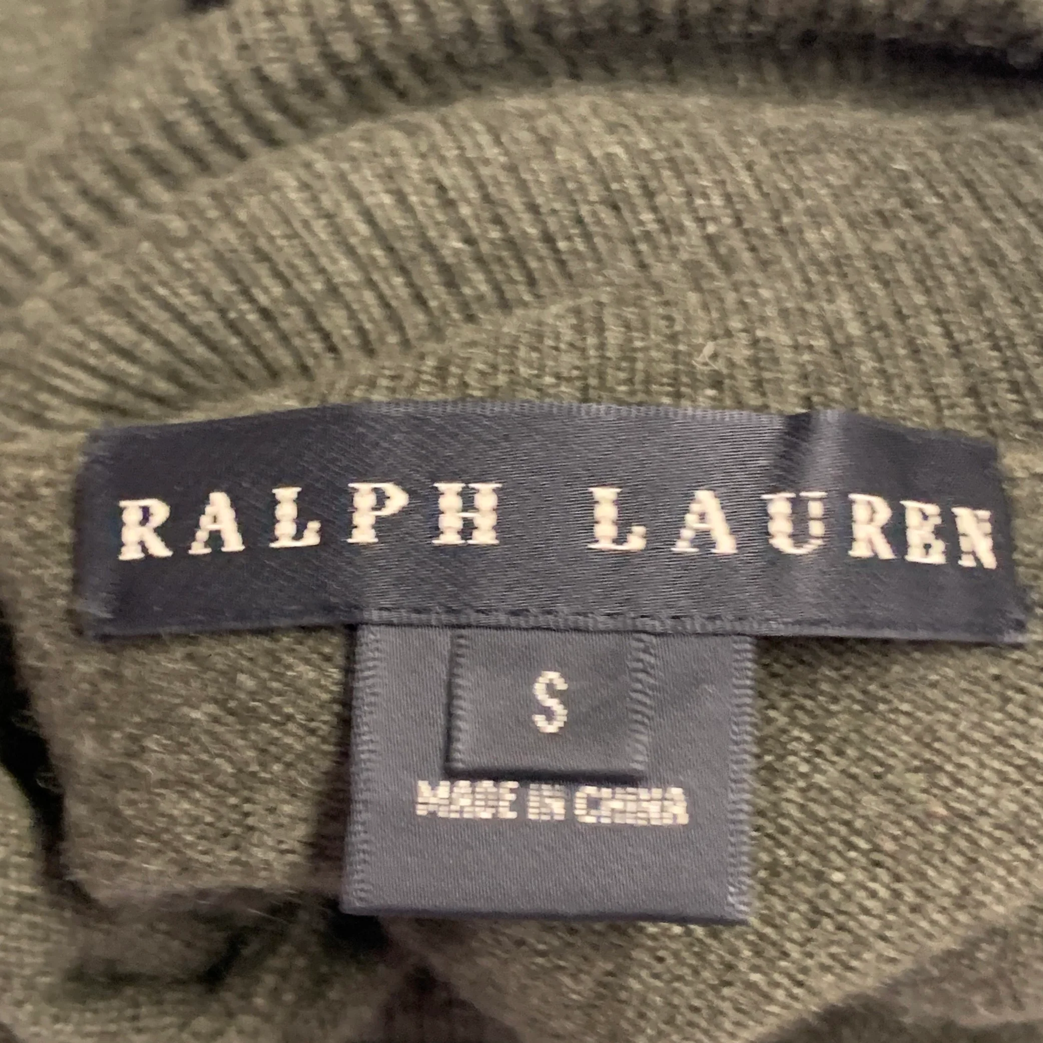 RALPH LAUREN Size S Olive Green Cashmere Sleeveless Turtleneck Casual Top - Image 4