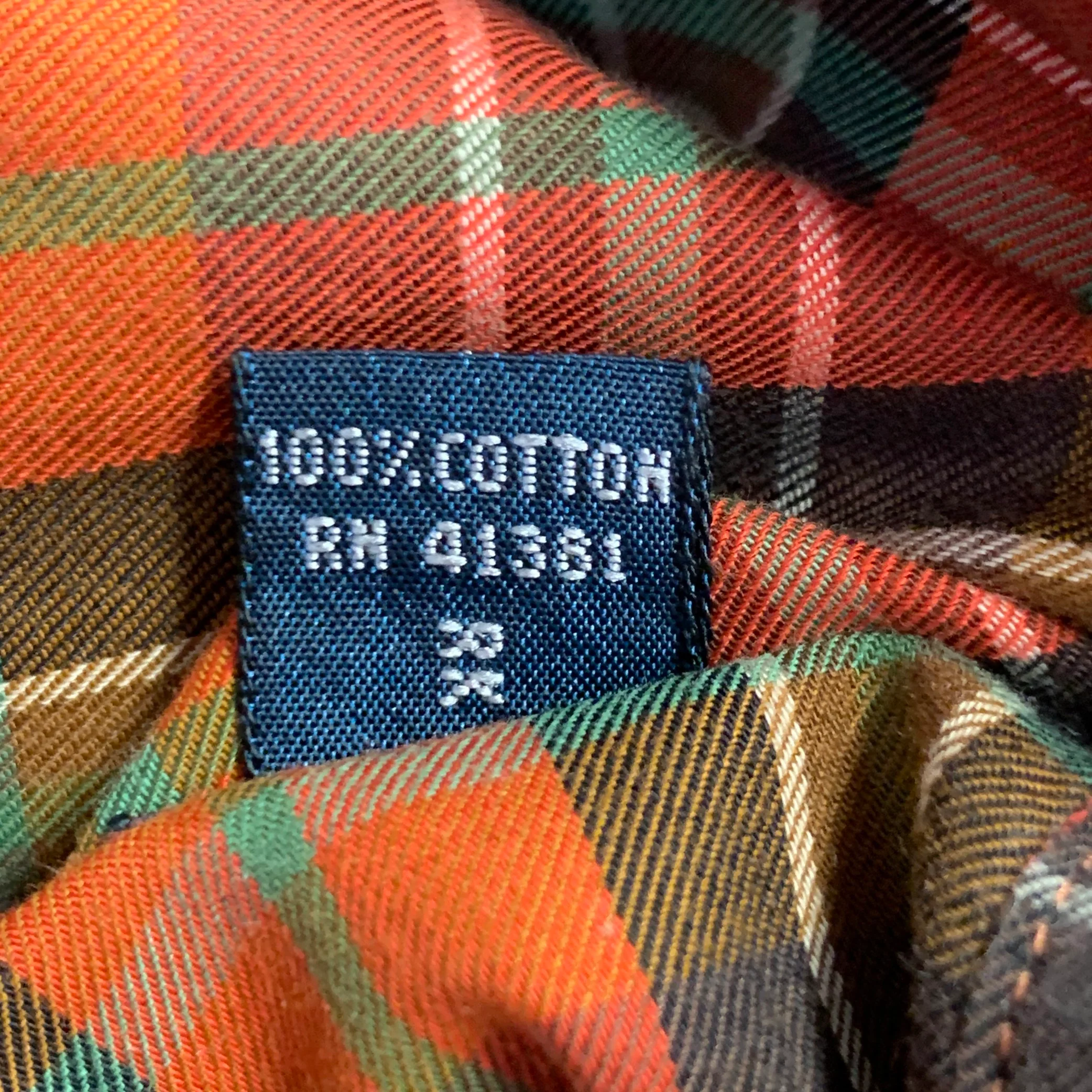 RALPH LAUREN Size S Red Green Classic Plaid Cotton Long Sleeve Shirt - Image 6