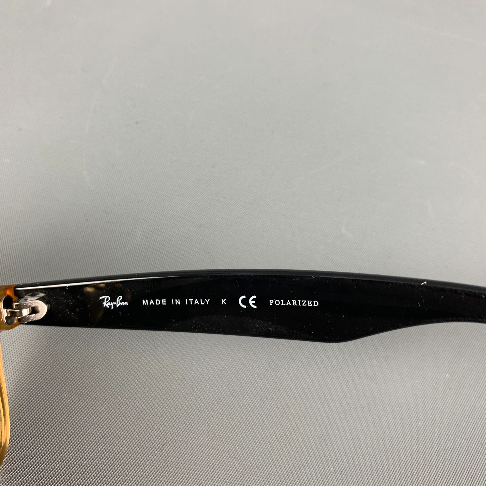 RAY-BAN Amber Black Two Tone Acetate Sunglasses & Eyewear - Image 4