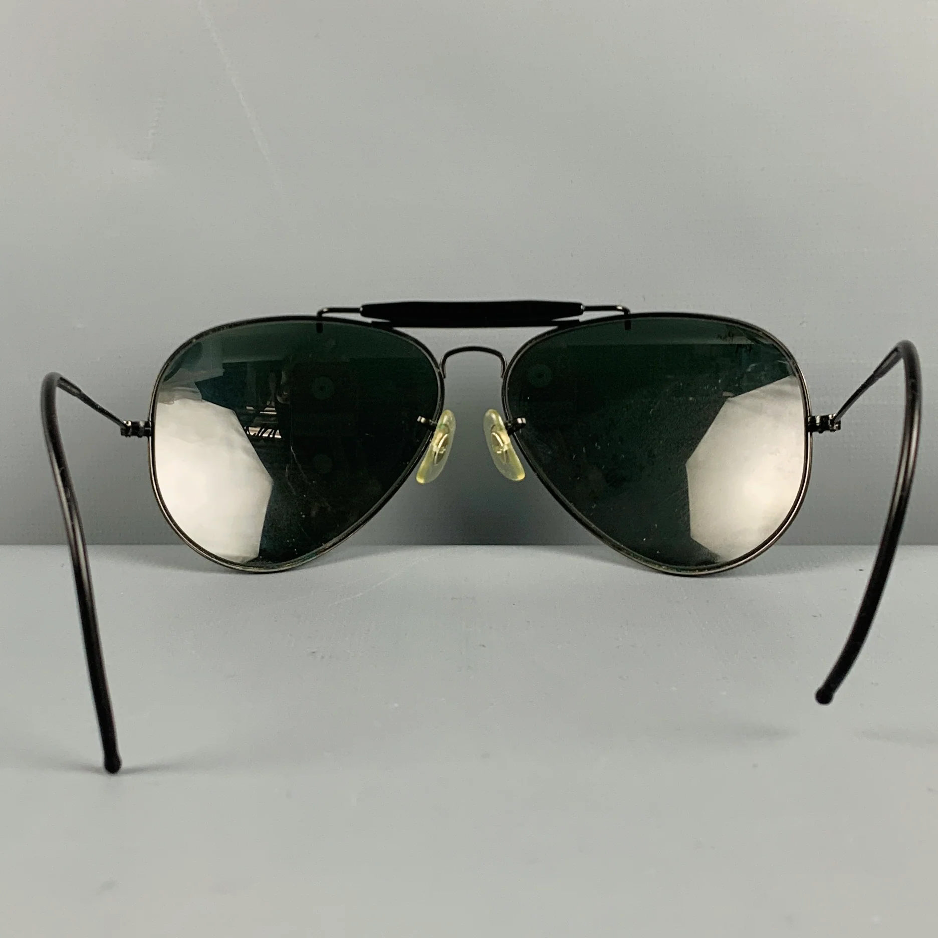 RAY-BAN Black Metallic Aviator Sunglasses - Image 3