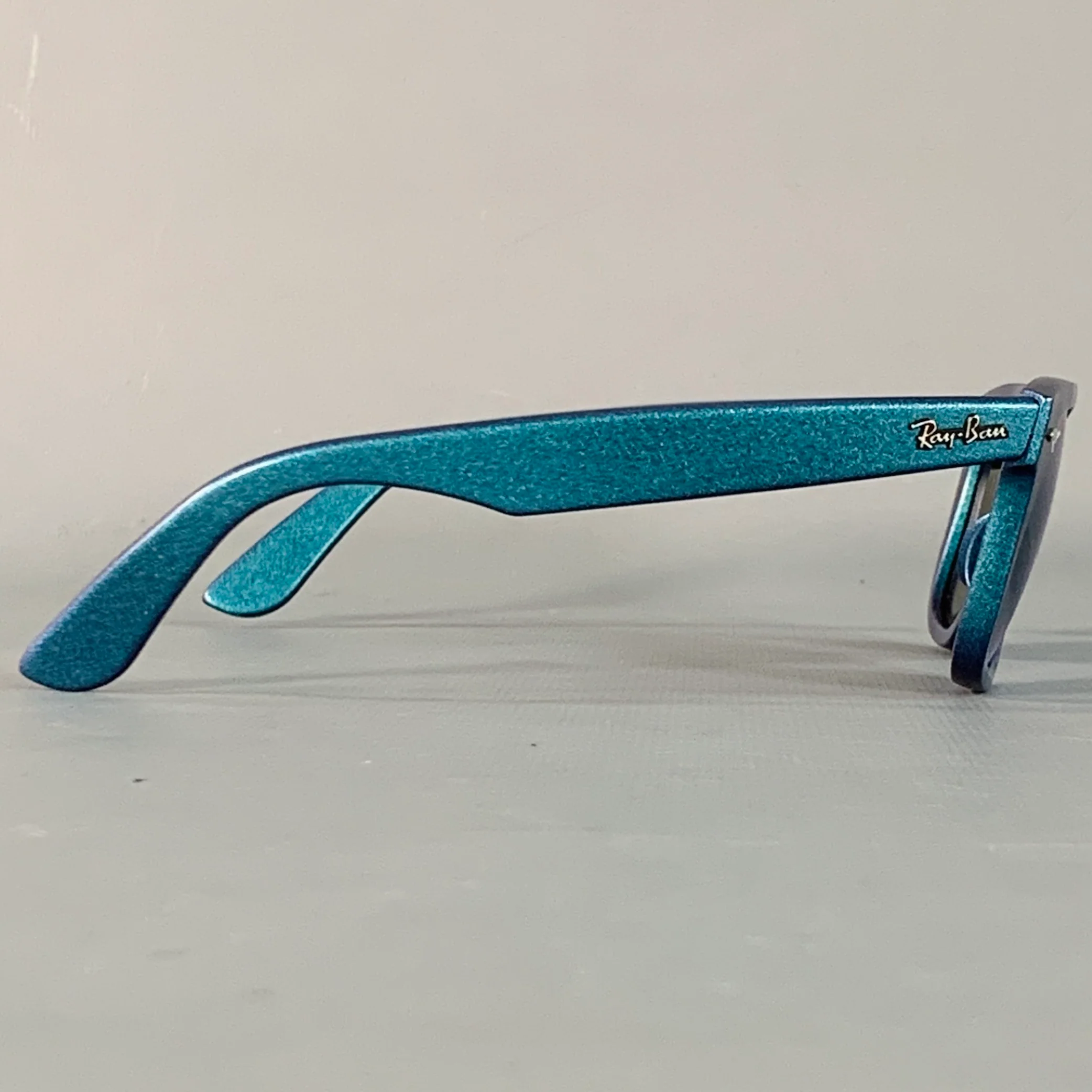 RAY-BAN COSMO COLLECTION One Size Blue Glitter Acetate Mirrored Sunglasses - Image 2