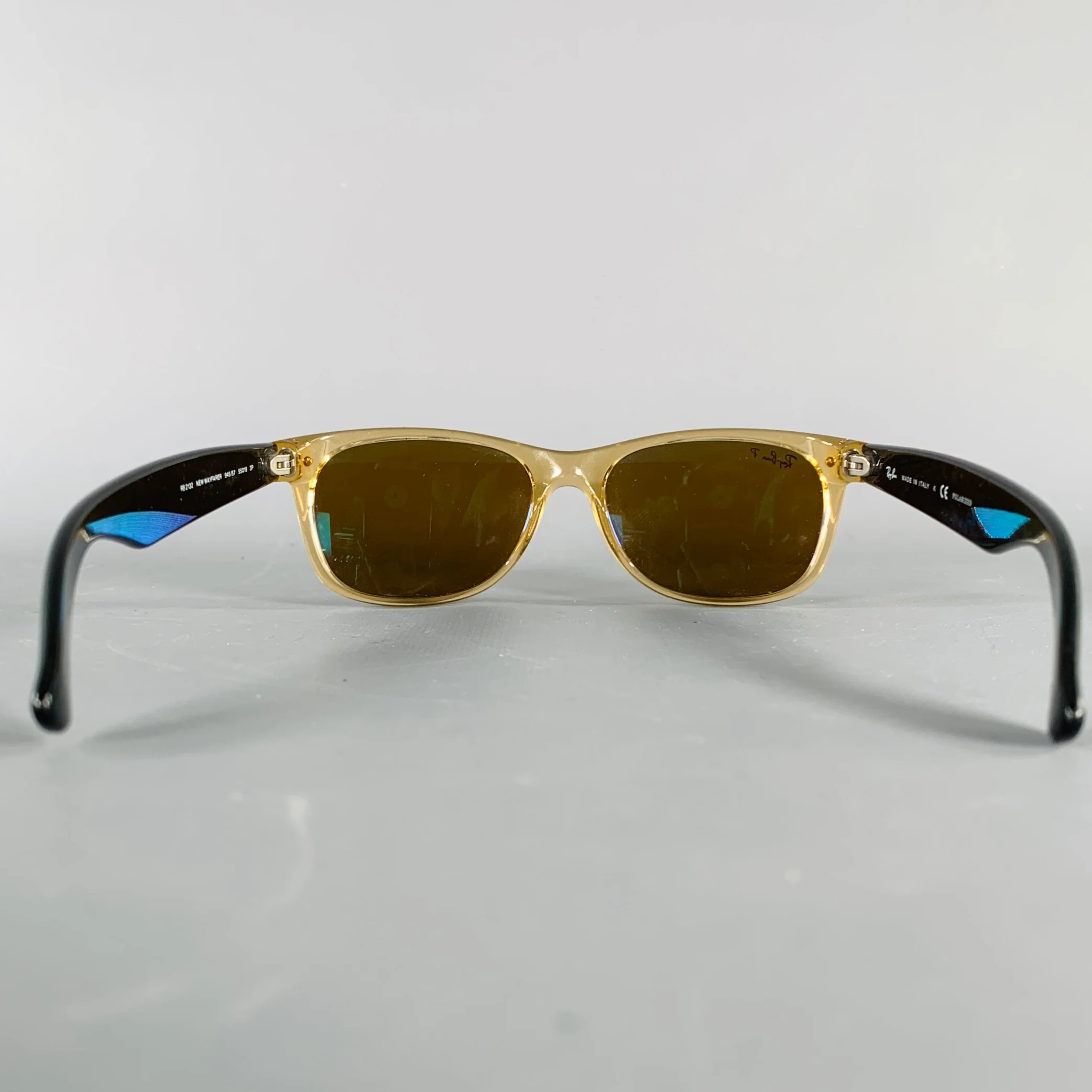 RAY-BAN New Wayfarer Clear Black Two Tone Acetate Sunglasses & Eyewear - Image 3