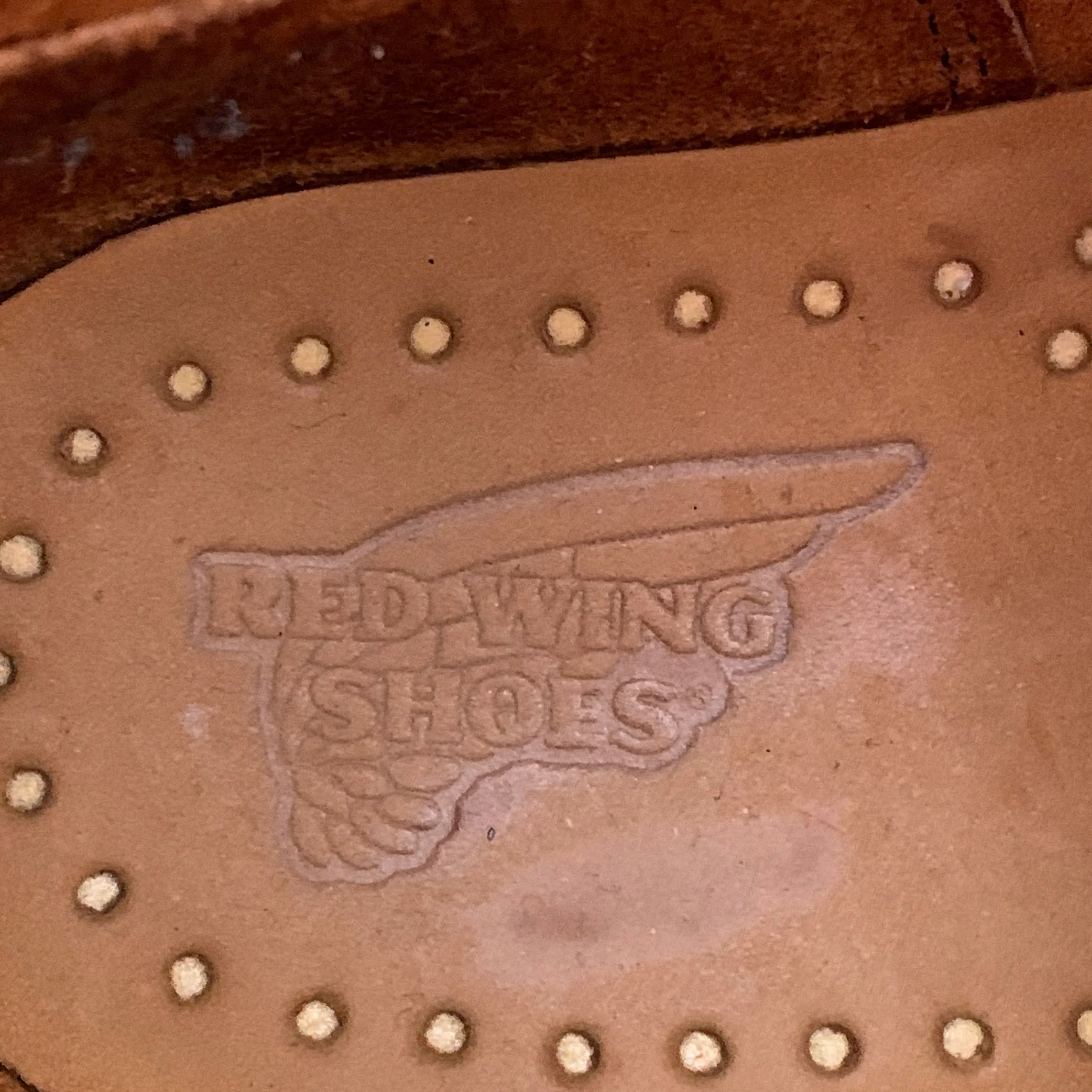 RED WING Size 9.5 Classic Moc Brown Contrast Stitch Leather Lace-Up Boots - Image 7