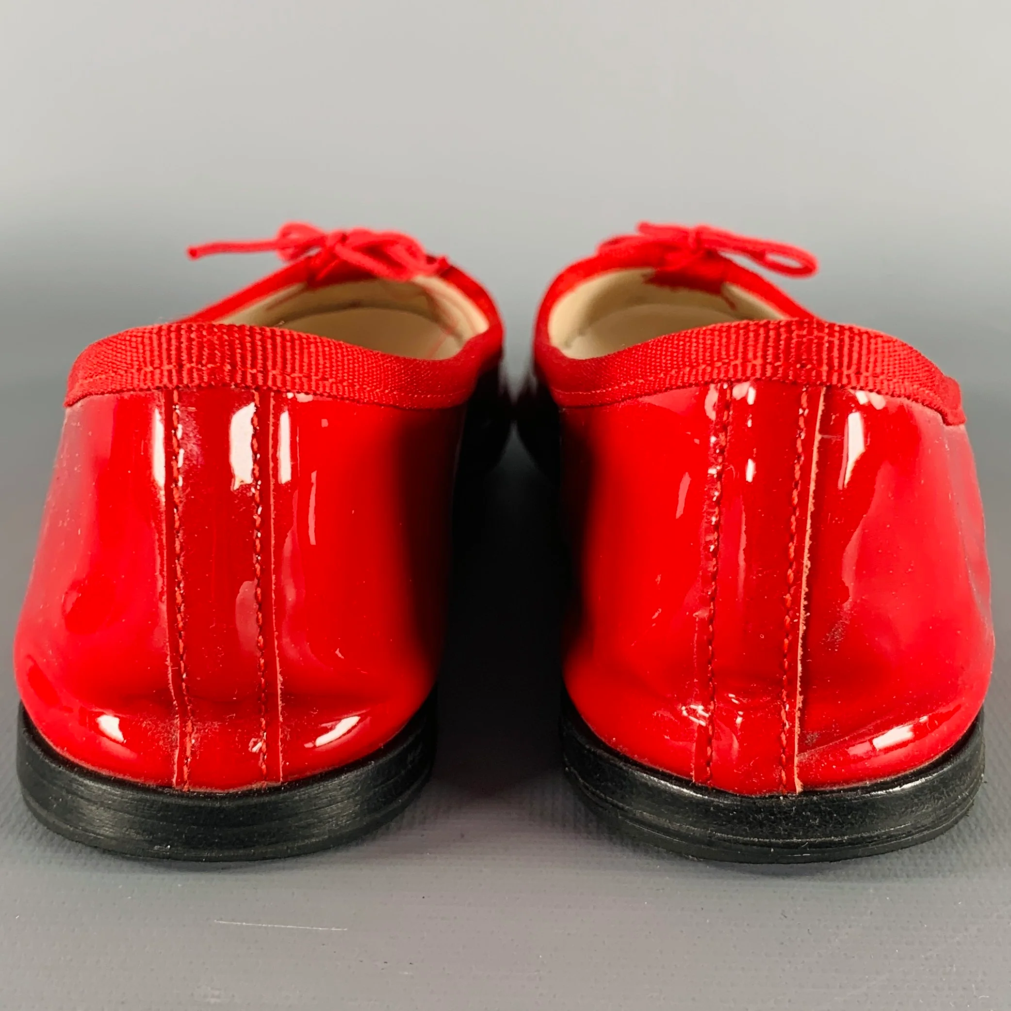 REPETTO Size 6.5 Red Patent Leather Ballet Flats - Image 3