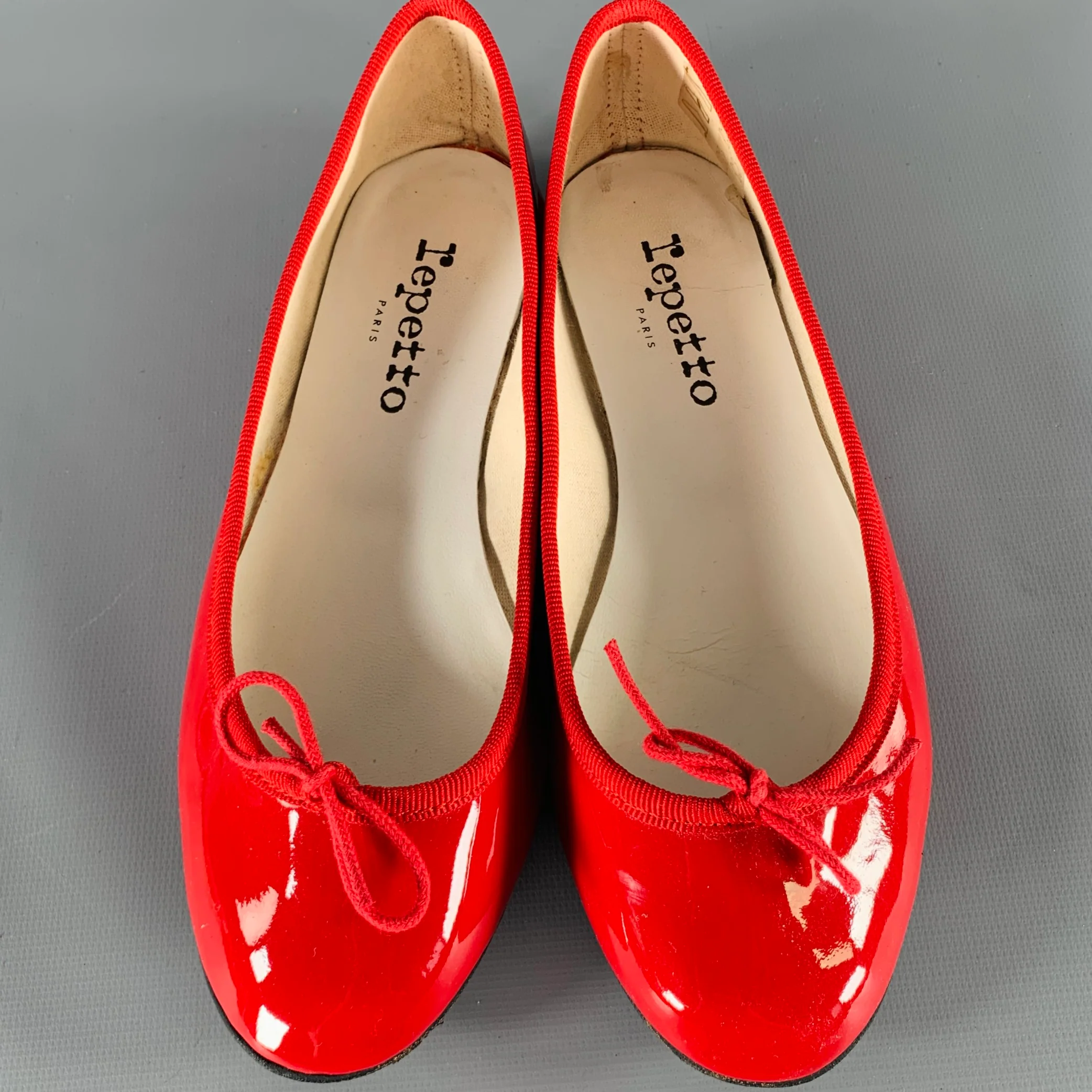 REPETTO Size 6.5 Red Patent Leather Ballet Flats - Image 4