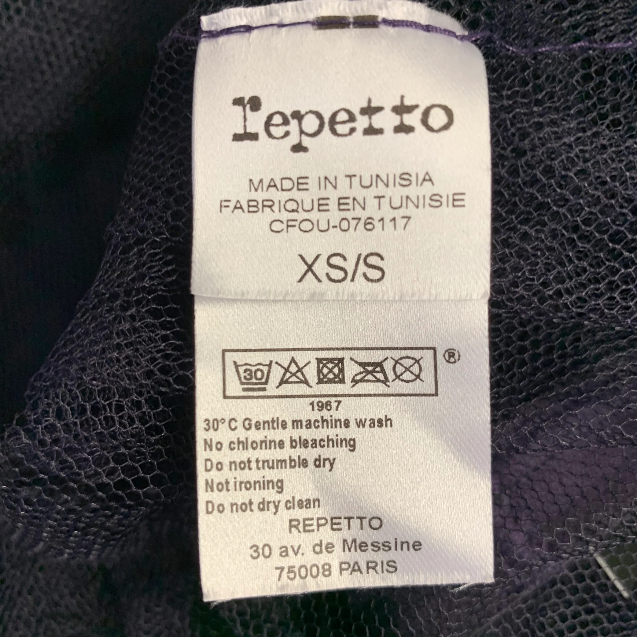 REPETTO Size XS/S Purple Tulle Ballerina Elastic Waistband Midi Skirt - Image 3