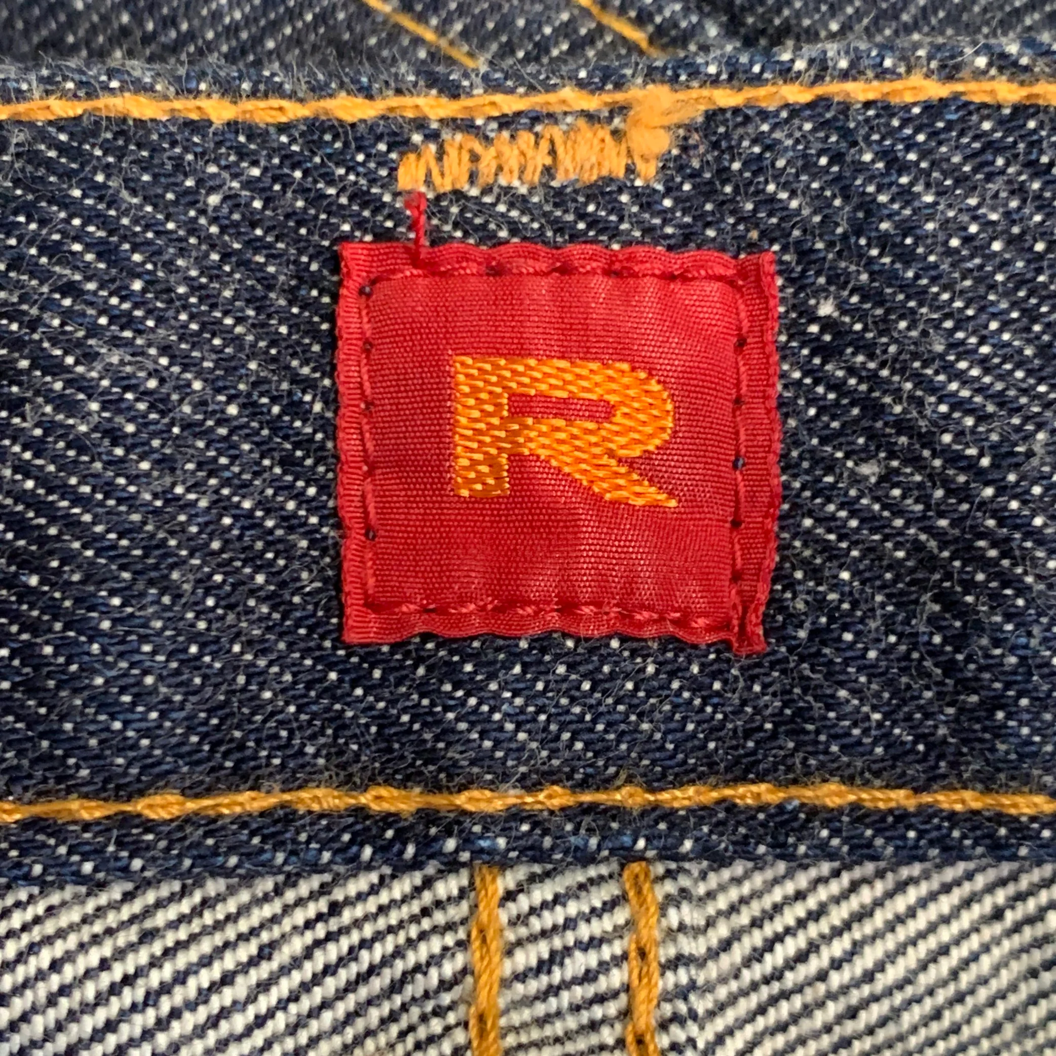 RESOLUTE Size 34 710 Indigo Twill Cotton Straight Selvedge Jeans - Image 6