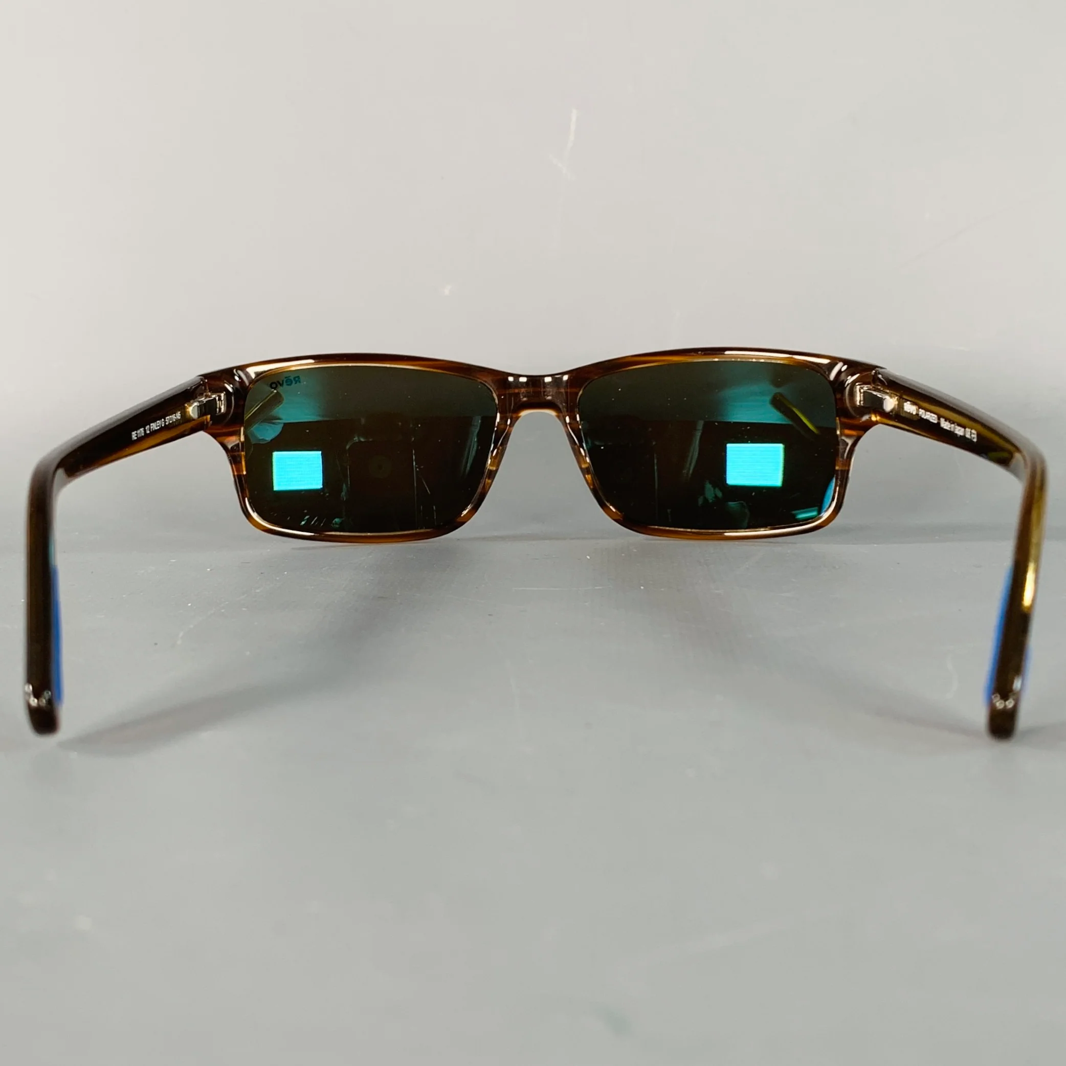 REVO Finley G Brown Blue Acetate Polarized Sunglasses - Image 3