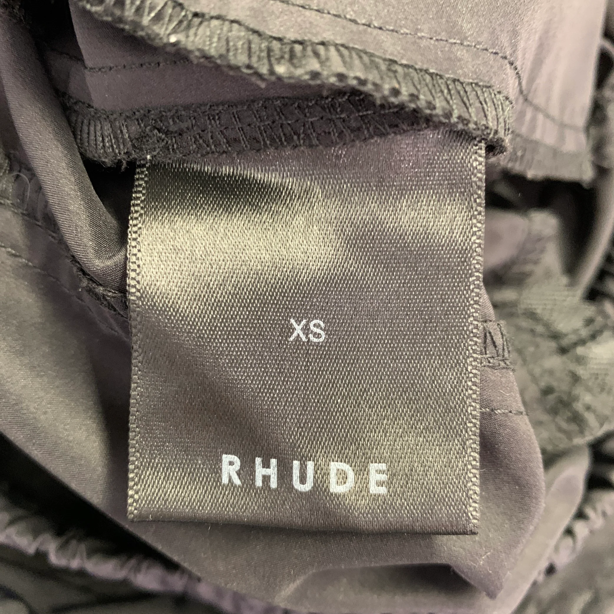 RHUDE Size XS Black Polyester Cargo Casual Pants - Image 5