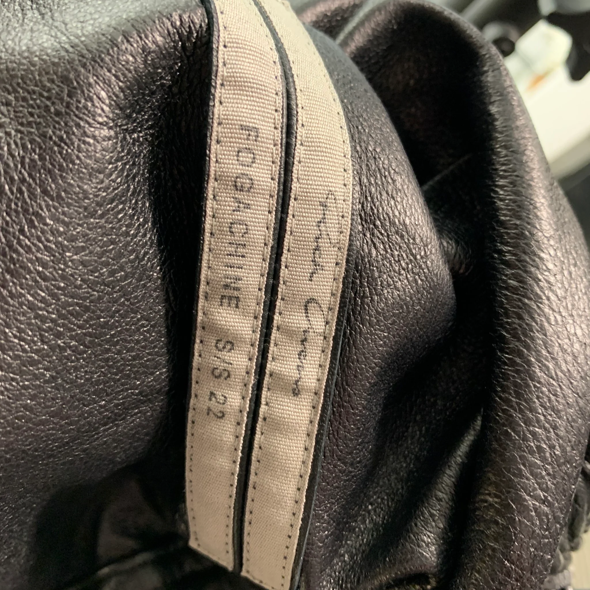 RICK OWENS Size 2 Black Lamb Skin D'Orsay Shorts - Image 6