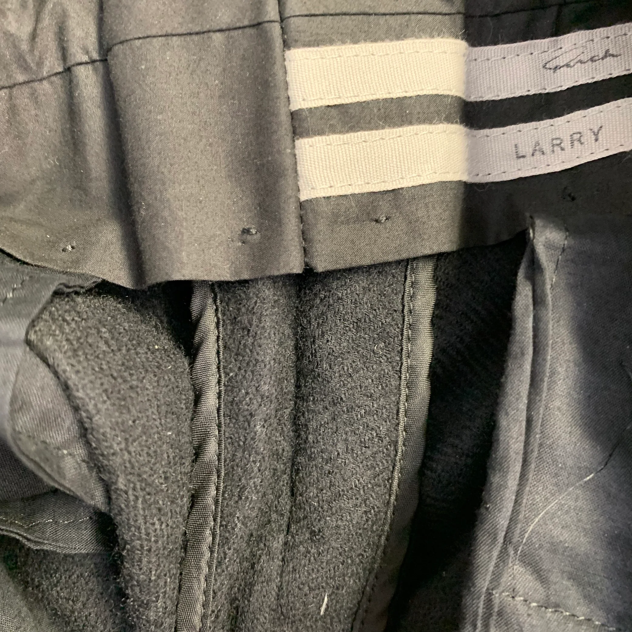 RICK OWENS Size 36 Black Wool Twill Drop Crotch Tapered Casual Pants - Image 6