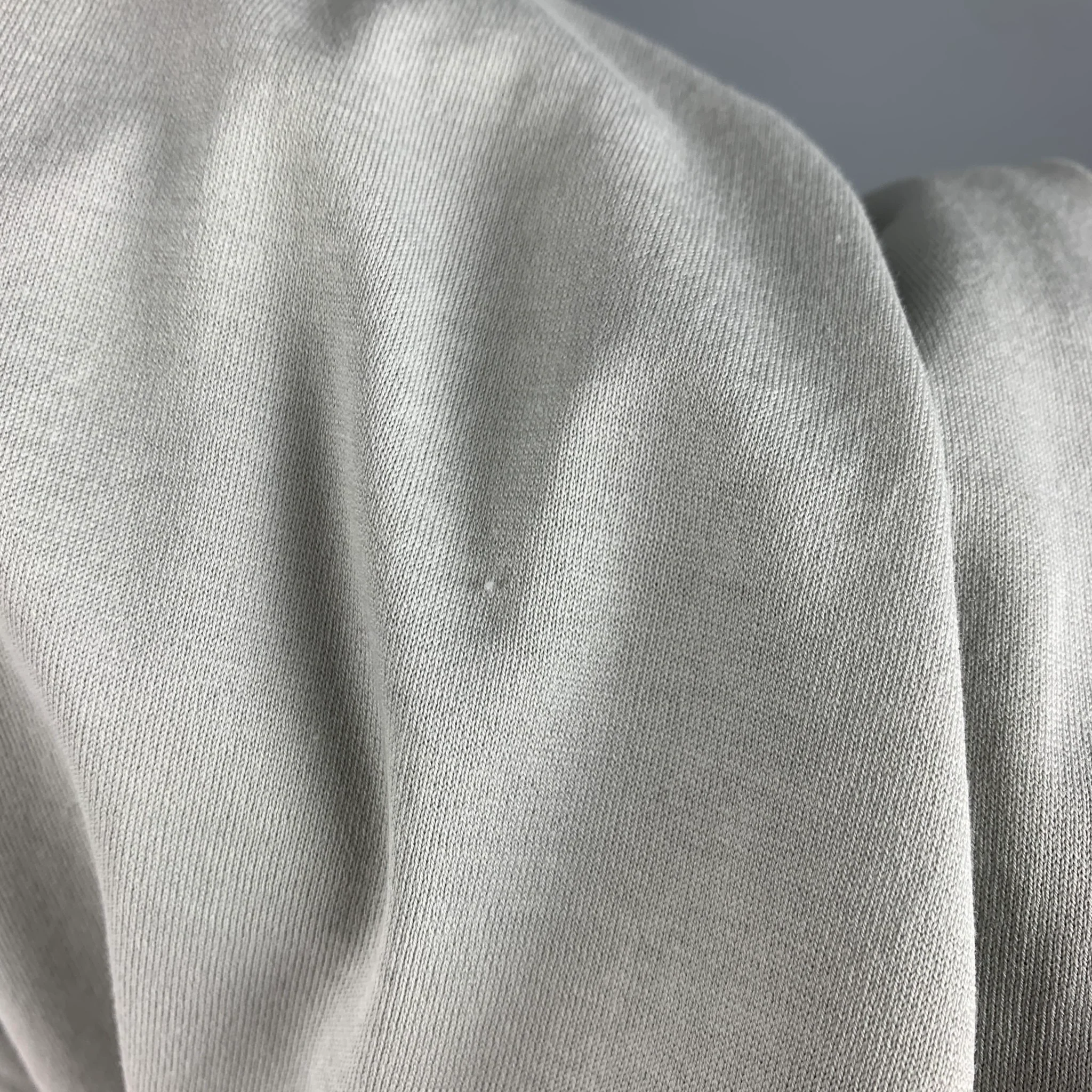 RICK OWENS x CHAMPION Size XXL Grey Embroidery Cotton Snaps Tank Top Bodysuit - Image 4