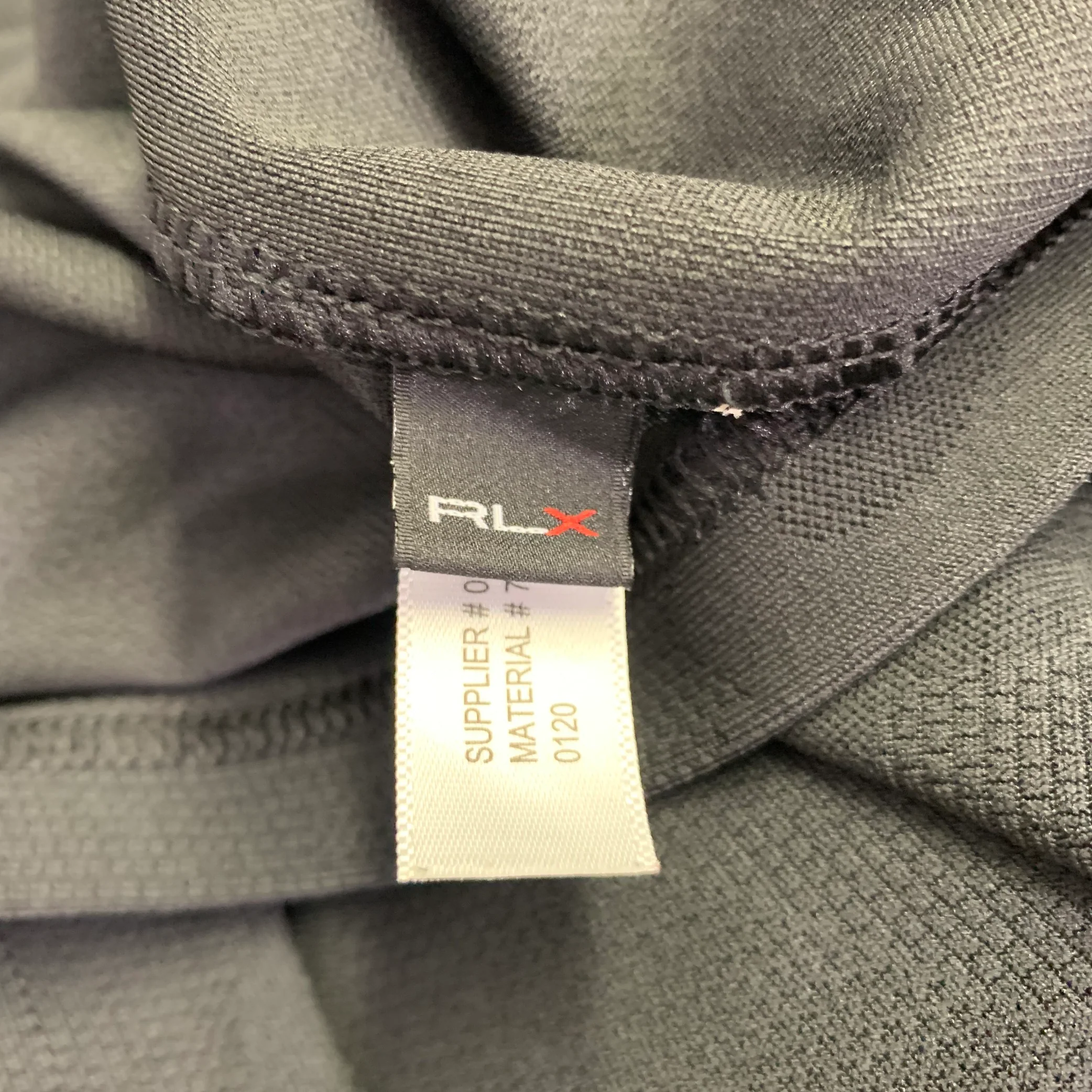 RLX by RALPH LAUREN Size M Black Camouflage Stretchy Half Zip Jacket - Image 6