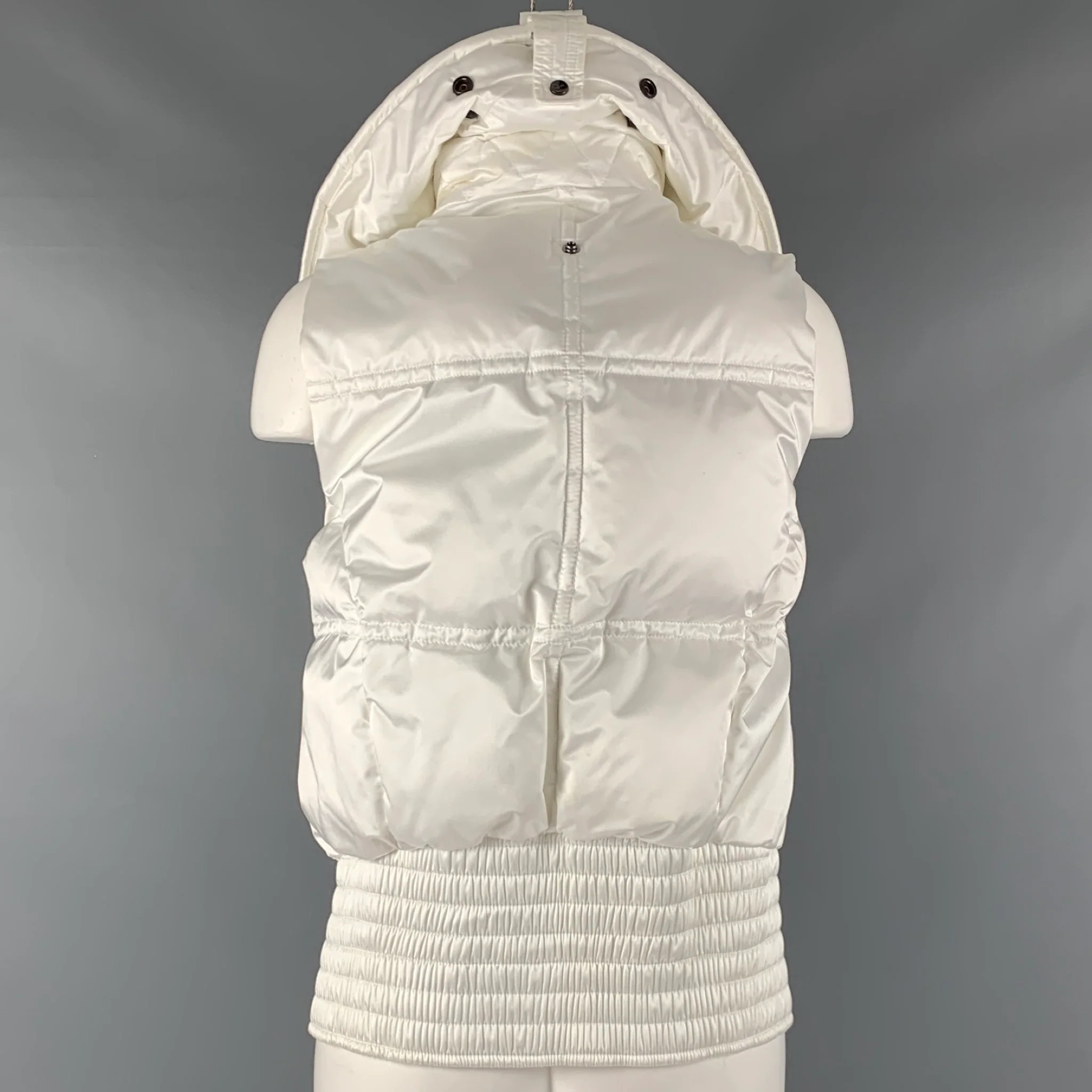 RLX by RALPH LAUREN Size M White Nylon Padded Zip Up Vest - Image 3