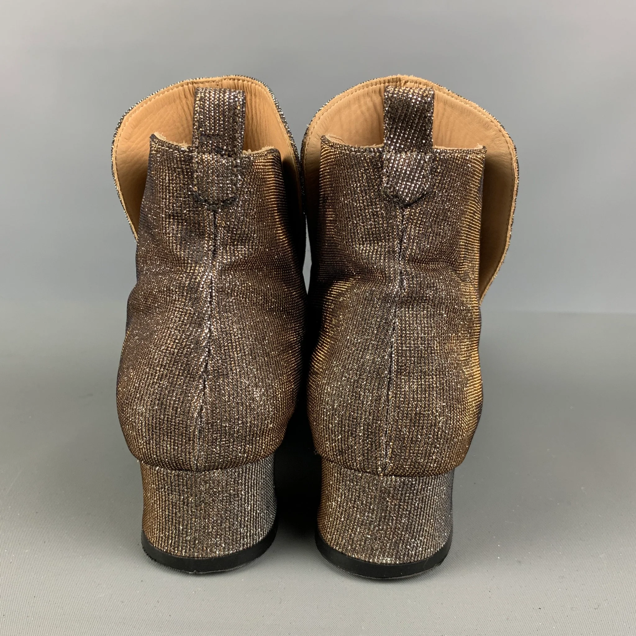 ROBERT CLERGERIE Size 8.5 Gold Silver Metallic Pull On Boots - Image 3