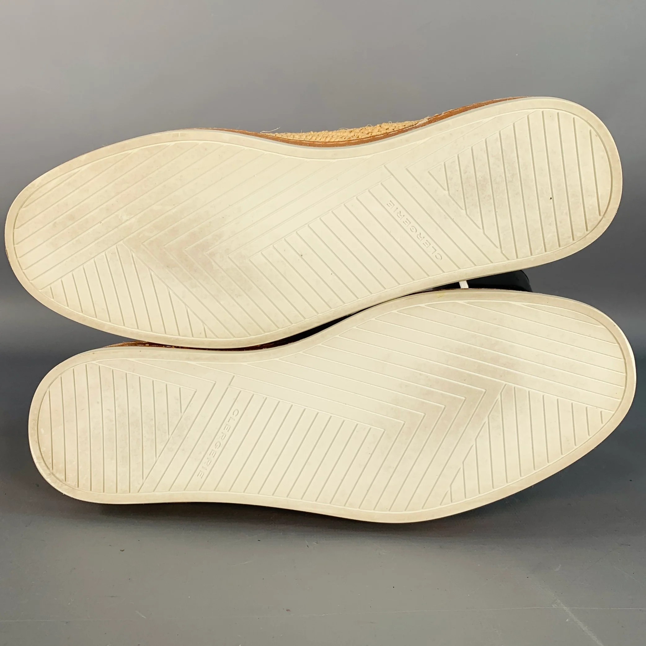 ROBERT CLERGERIE Size 8 Natural Woven Raffia Lace-Up Shoes - Image 6