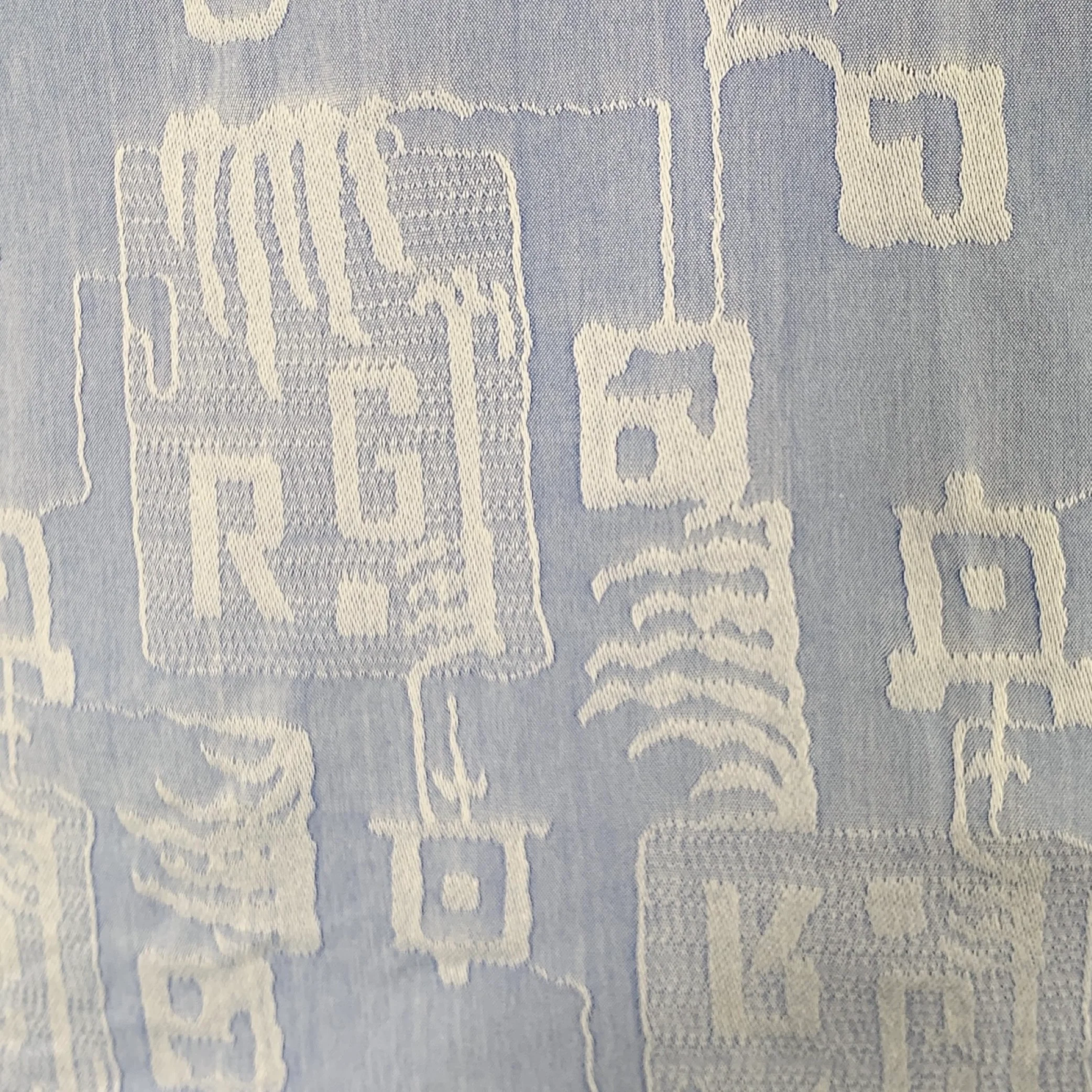 ROBERT GRAHAM Size L Blue Light Blue Squares Monogram Cotton Long Sleeve Shirt - Image 2