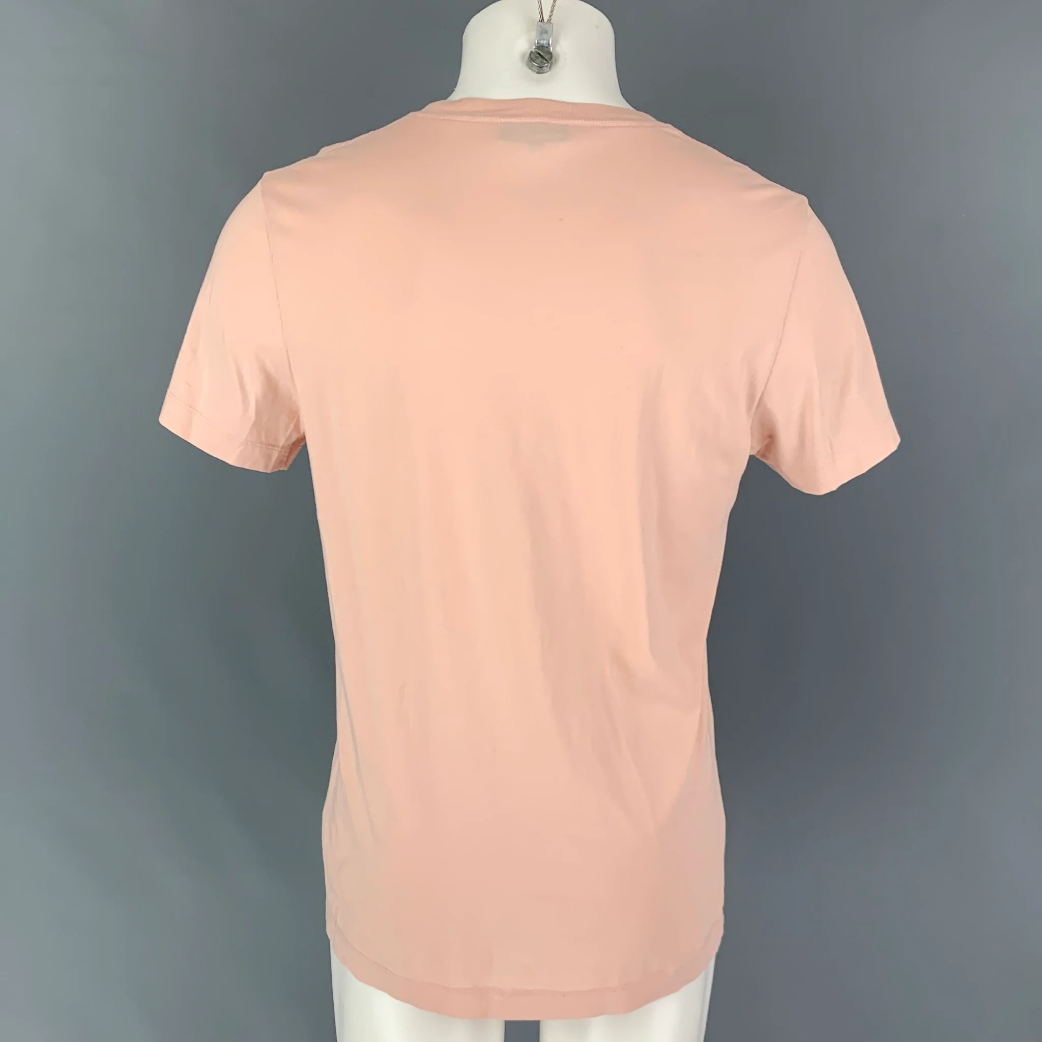 RON DORFF Size M Pink Graphic Cotton T-shirt - Image 3