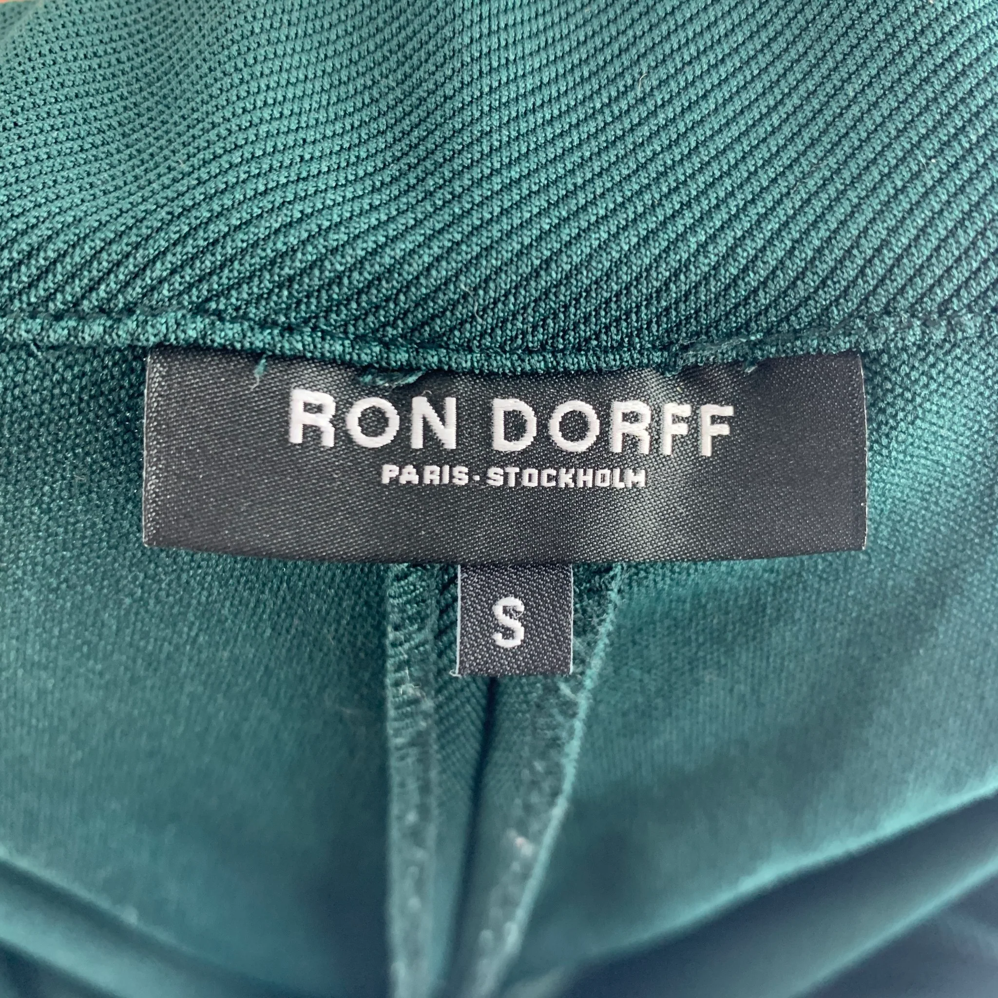 RON DORFF Size S Green Polyester / Elastane Elastic Waistband Shorts - Image 4