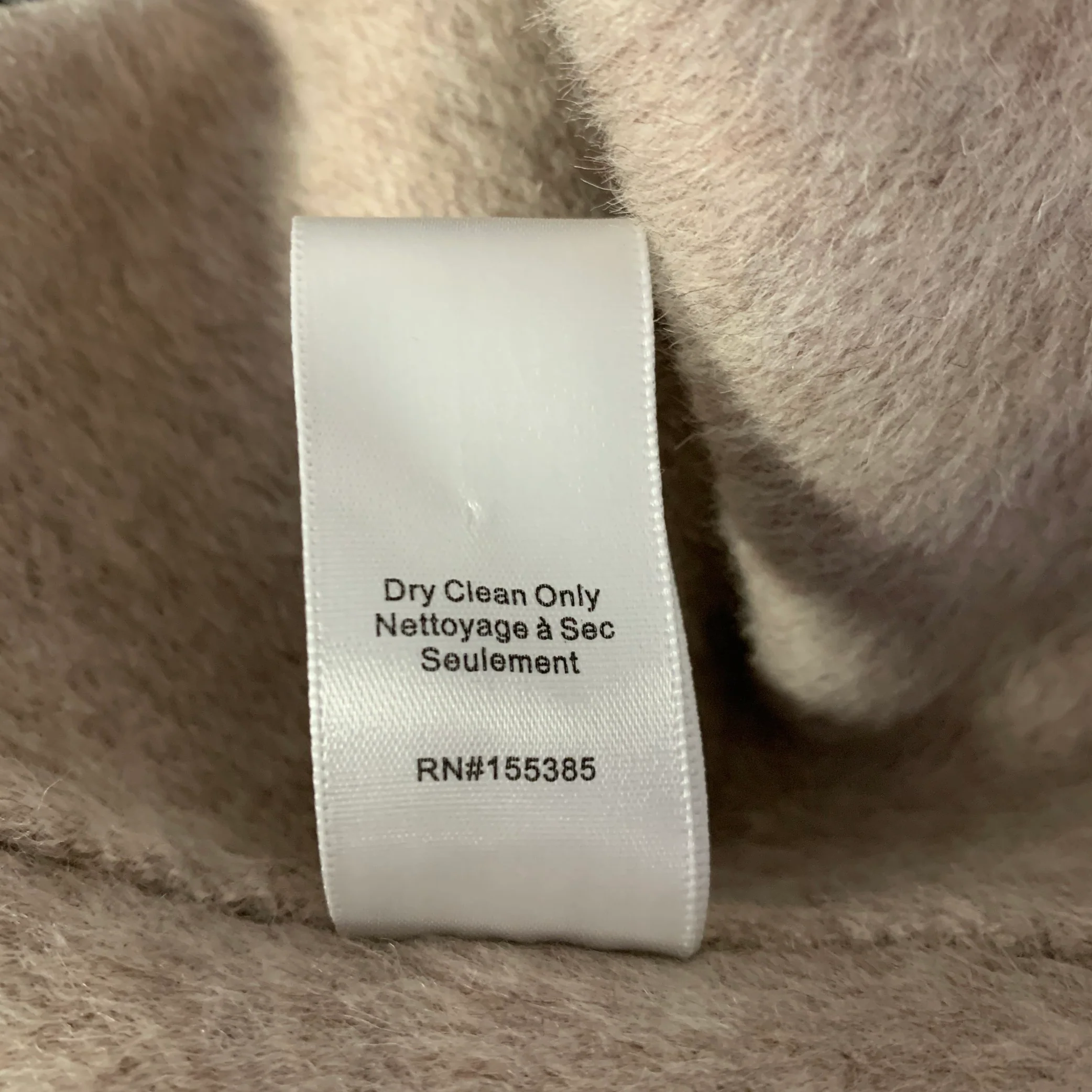 RONNY KOBO Size M Grey Tan Wool Two Tone Peak Lapel Coat - Image 8