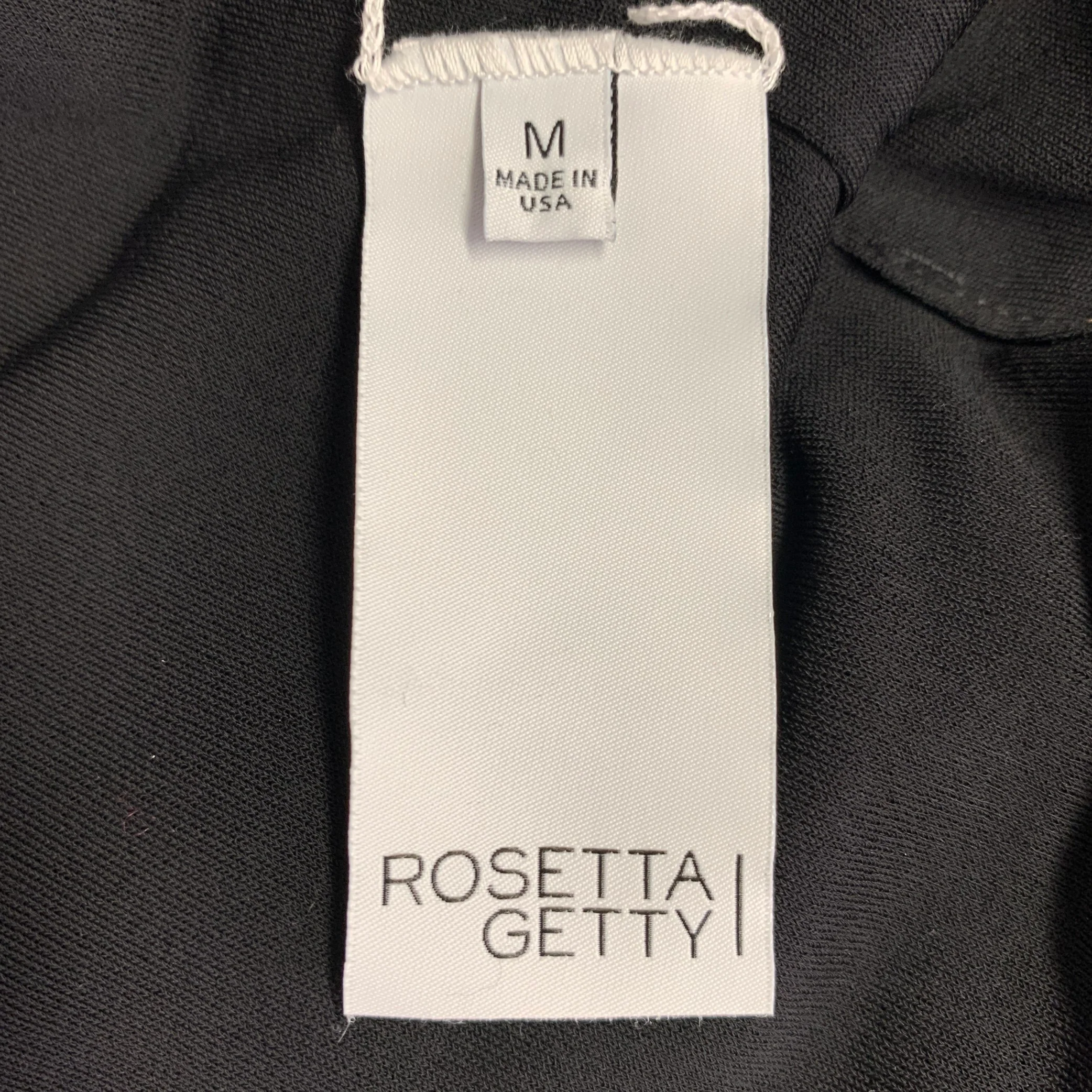 ROSETTA GETTY Size M Black Viscose Tube Casual Top - Image 4