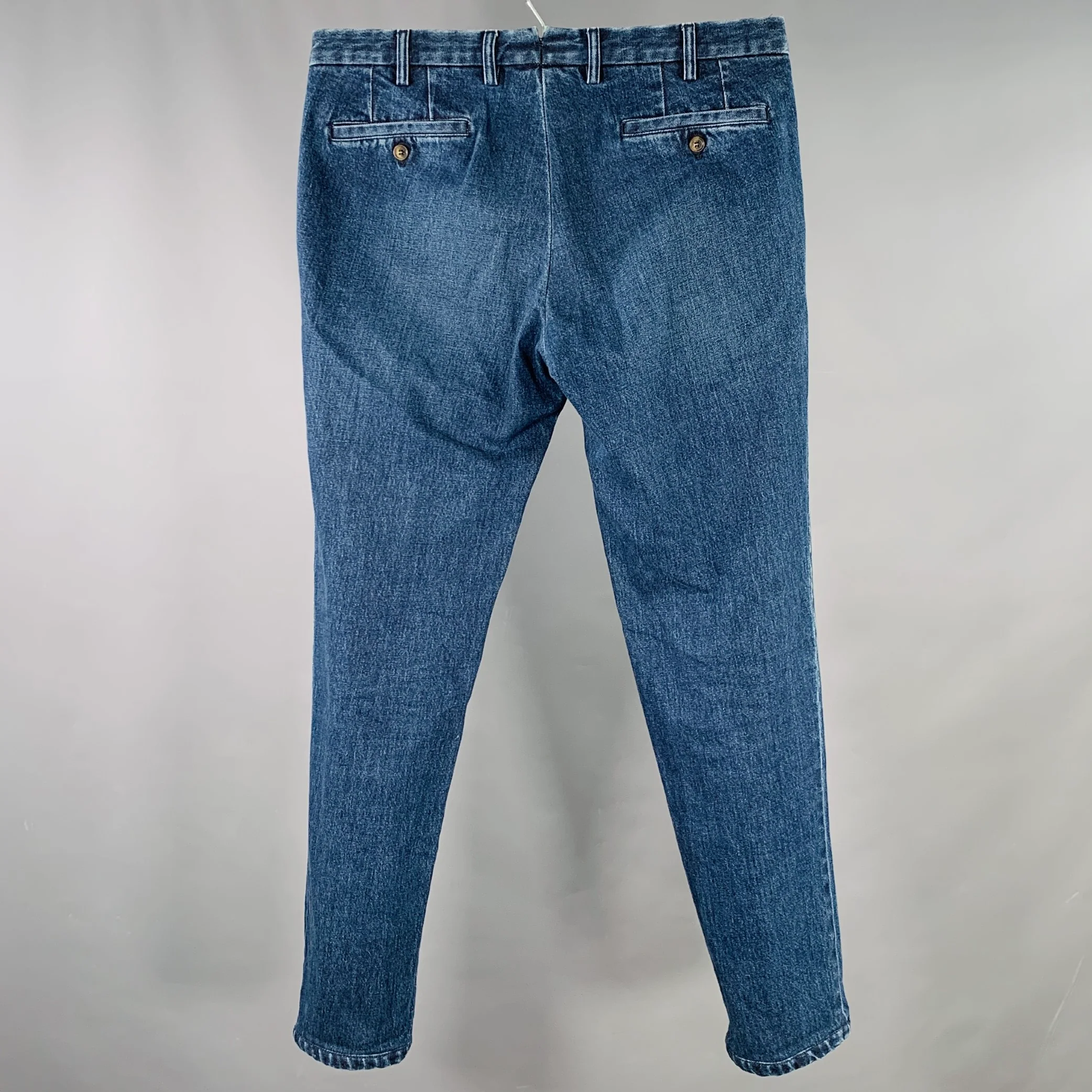 ROTA Size L Blue Cotton Blend Tapered Jeans - Image 2